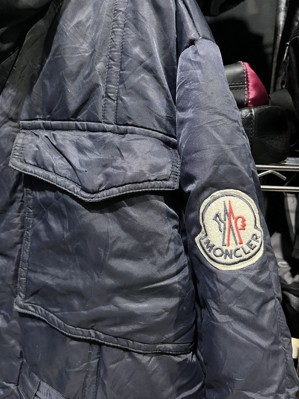 Moncler MONCLER Bomber Puffer Jacket Logo 90s Size US XL / EU 56 / 4 - 3 Thumbnail
