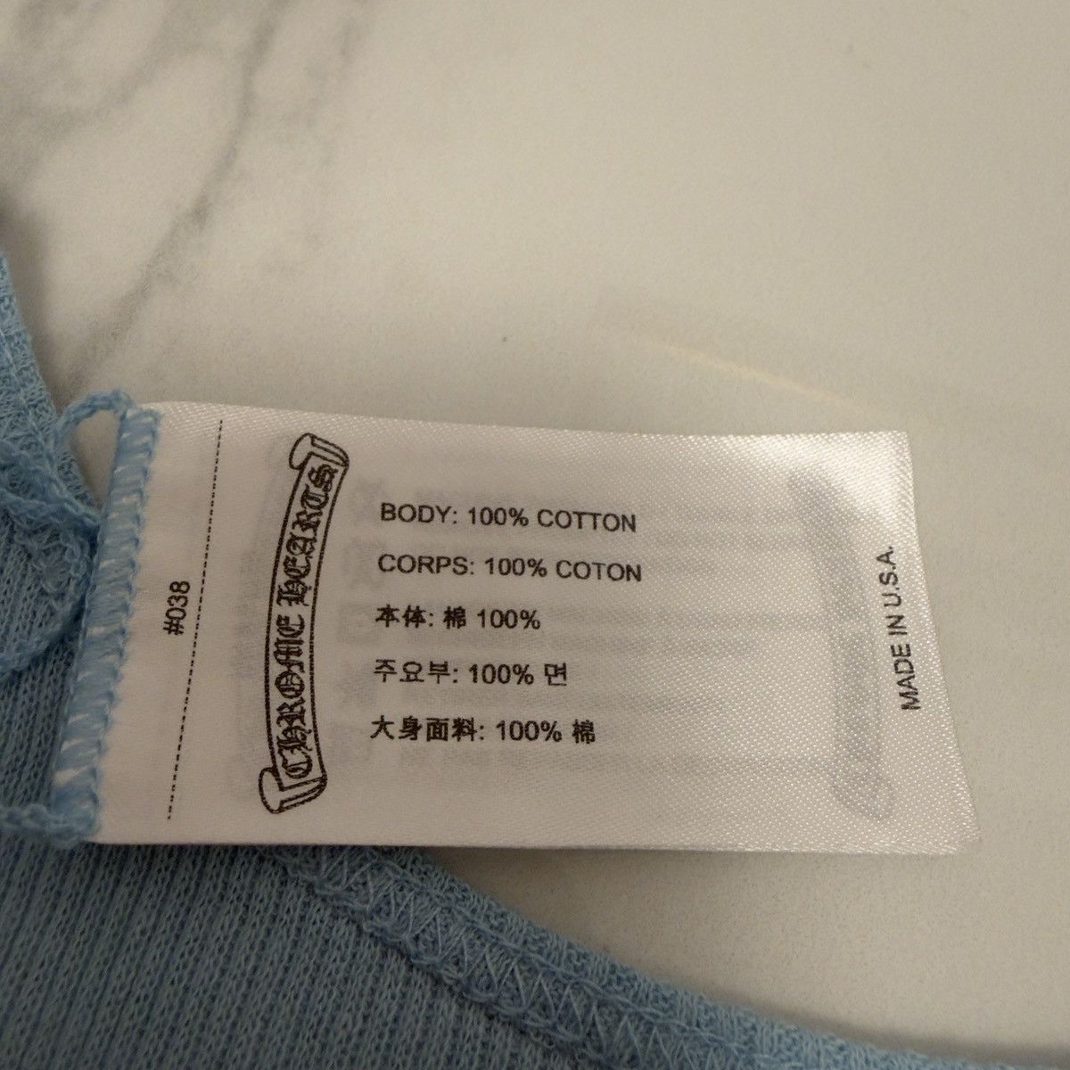 Chrome Hearts CHROME HEARTS BABY BLUE TANK TOP XL 🚫READ DESCRIPTION🚫 Size US XL / EU 56 / 4 - 3 Thumbnail