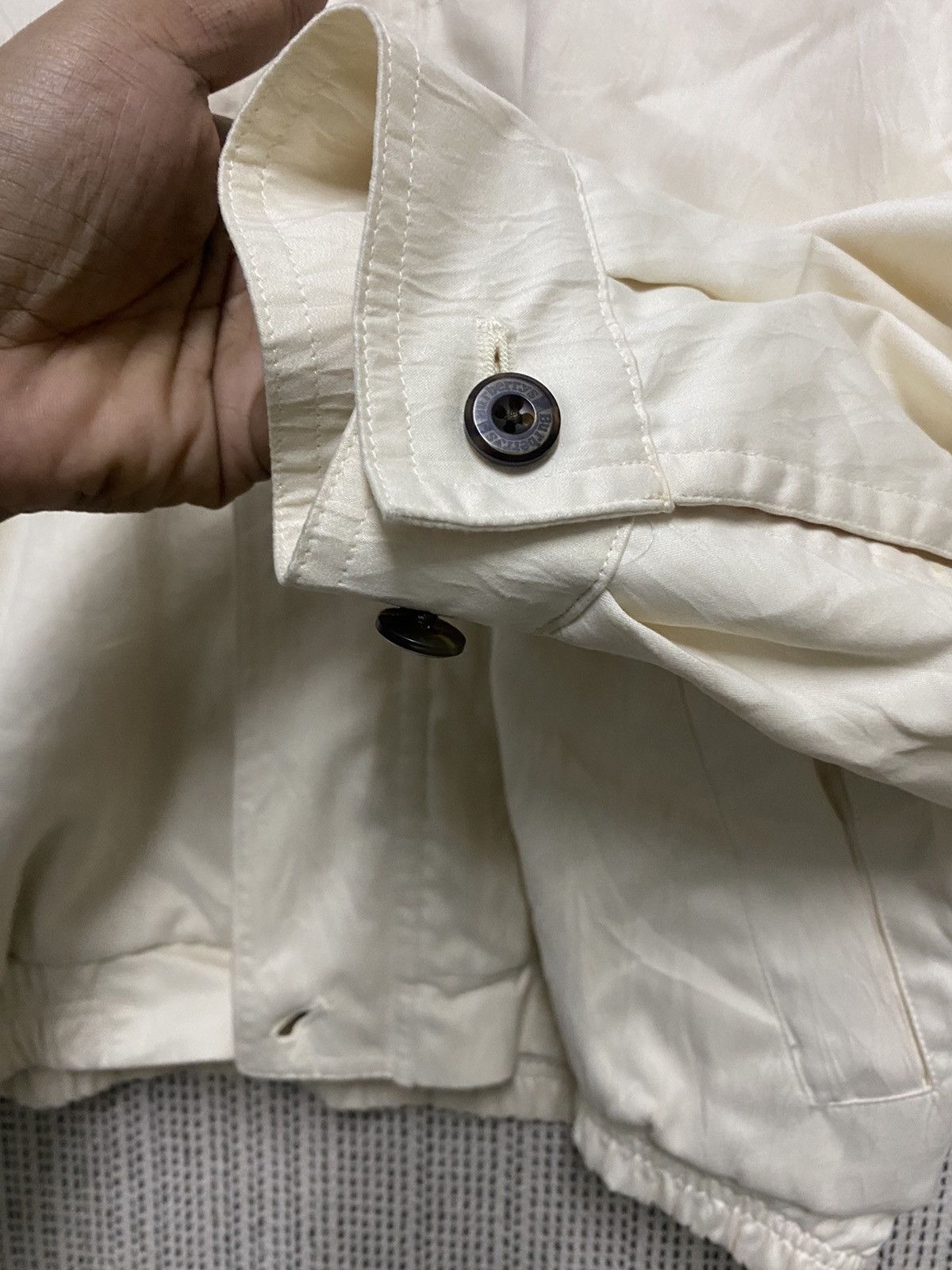 Burberry × Vintage 80s BURBERRY MEN’S CREM BOMBER JACKET Size US M / EU 48-50 / 2 - 7 Thumbnail