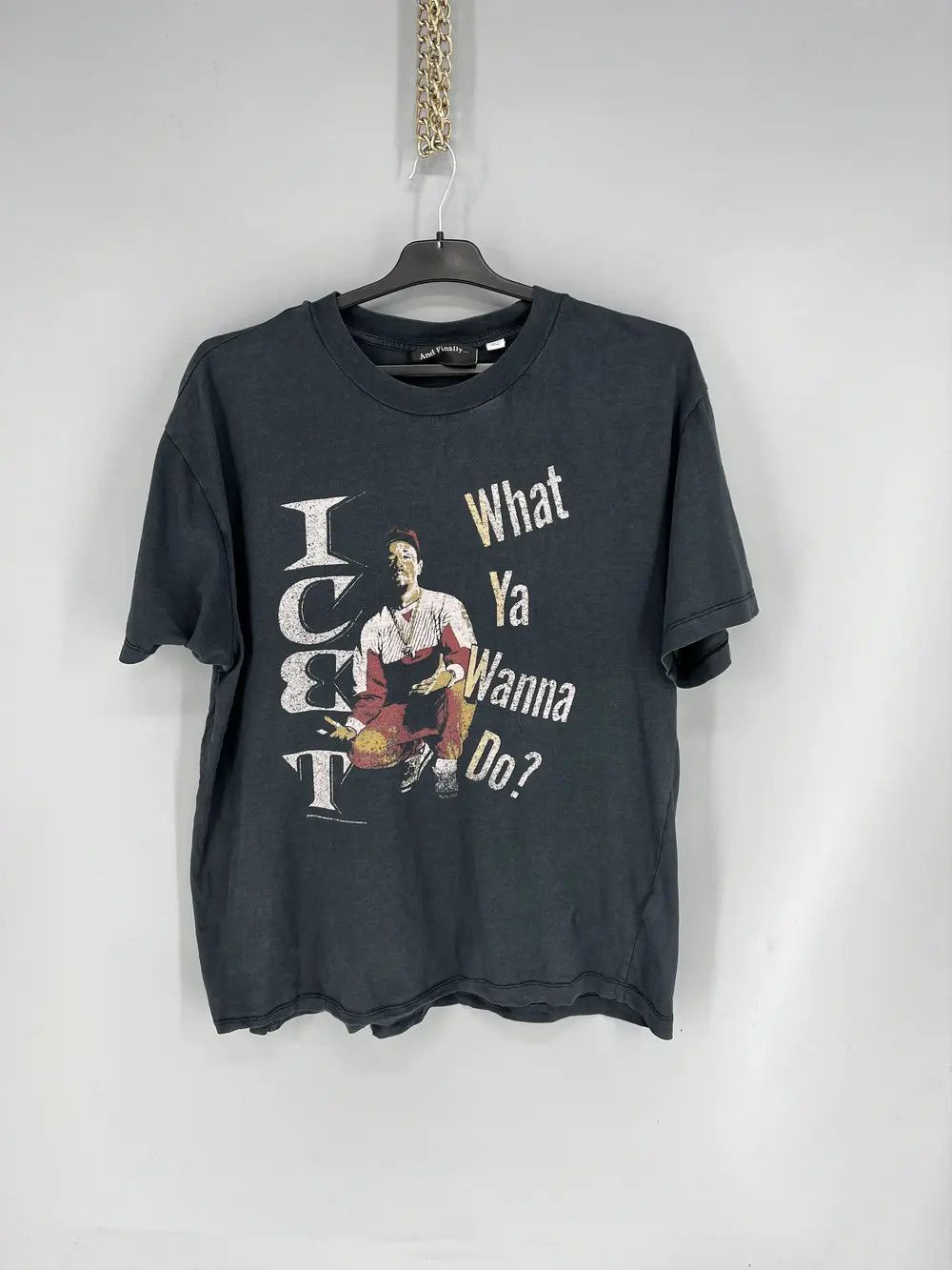 Band Tees Topshop And Finally Ice T Gray Graphic Tee Short Sleeve Size US L / EU 52-54 / 3 - 1 Thumbnail