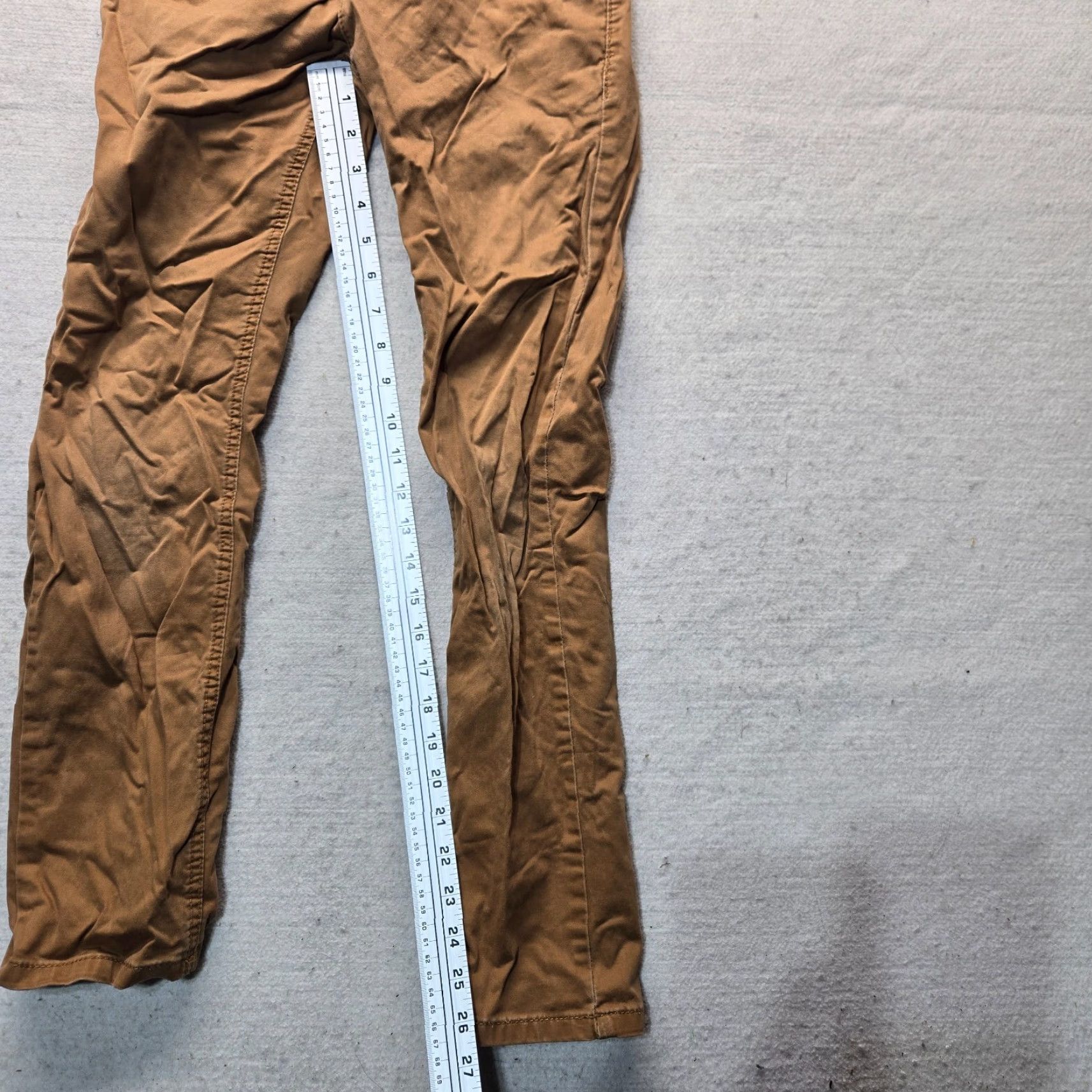 Levi's Levi's Chino Pants Solid Brown Regular Adult Women's 12 26W 26L Brown Chino Pants 502 Womens Size 34" / US 12 / IT 48 - 6 Thumbnail