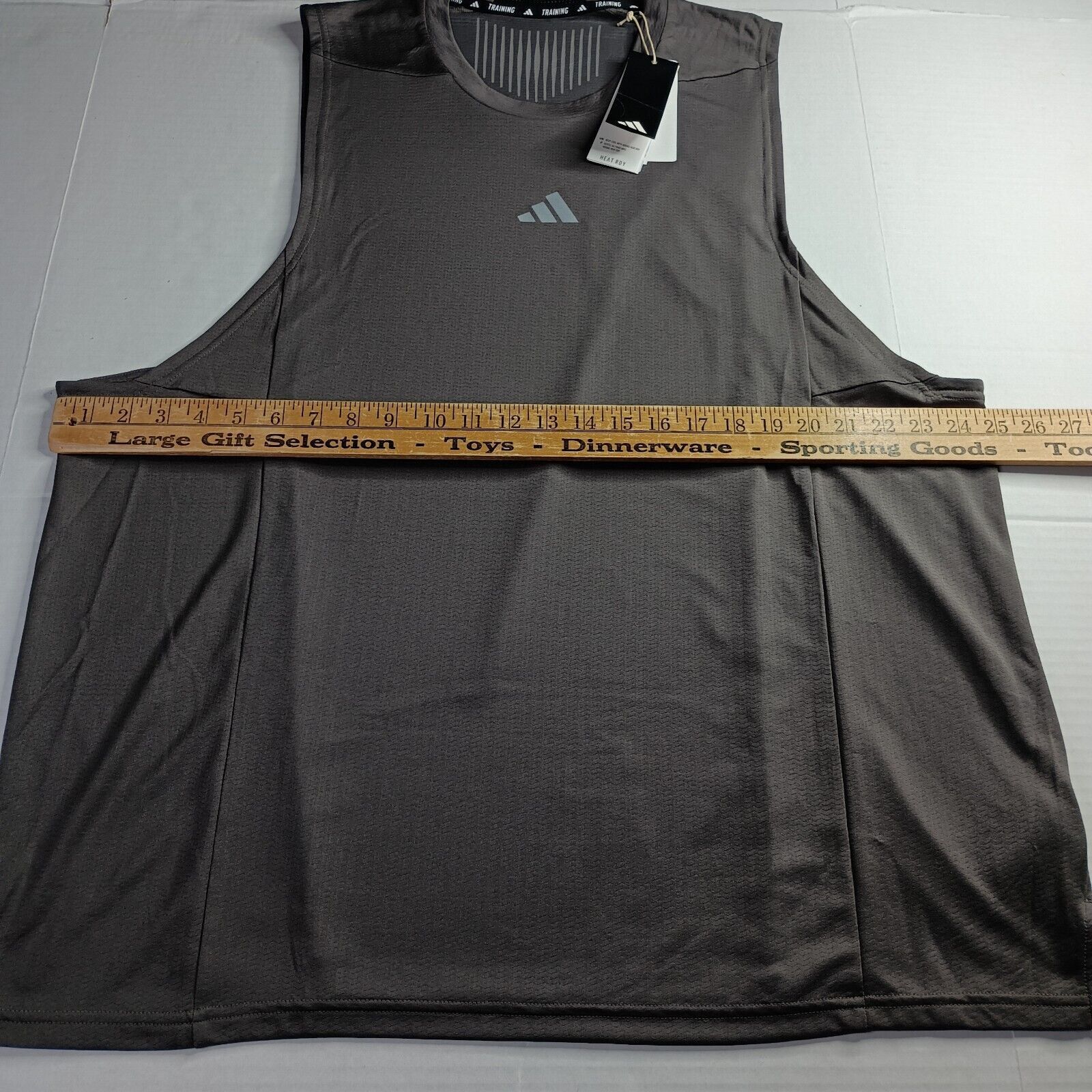 Adidas ADIDAS Men's HEAT.RDY Tank Top Size 2XL Gray Slim Fit IS3712 Size US XXL / EU 58 / 5 - 3 Thumbnail