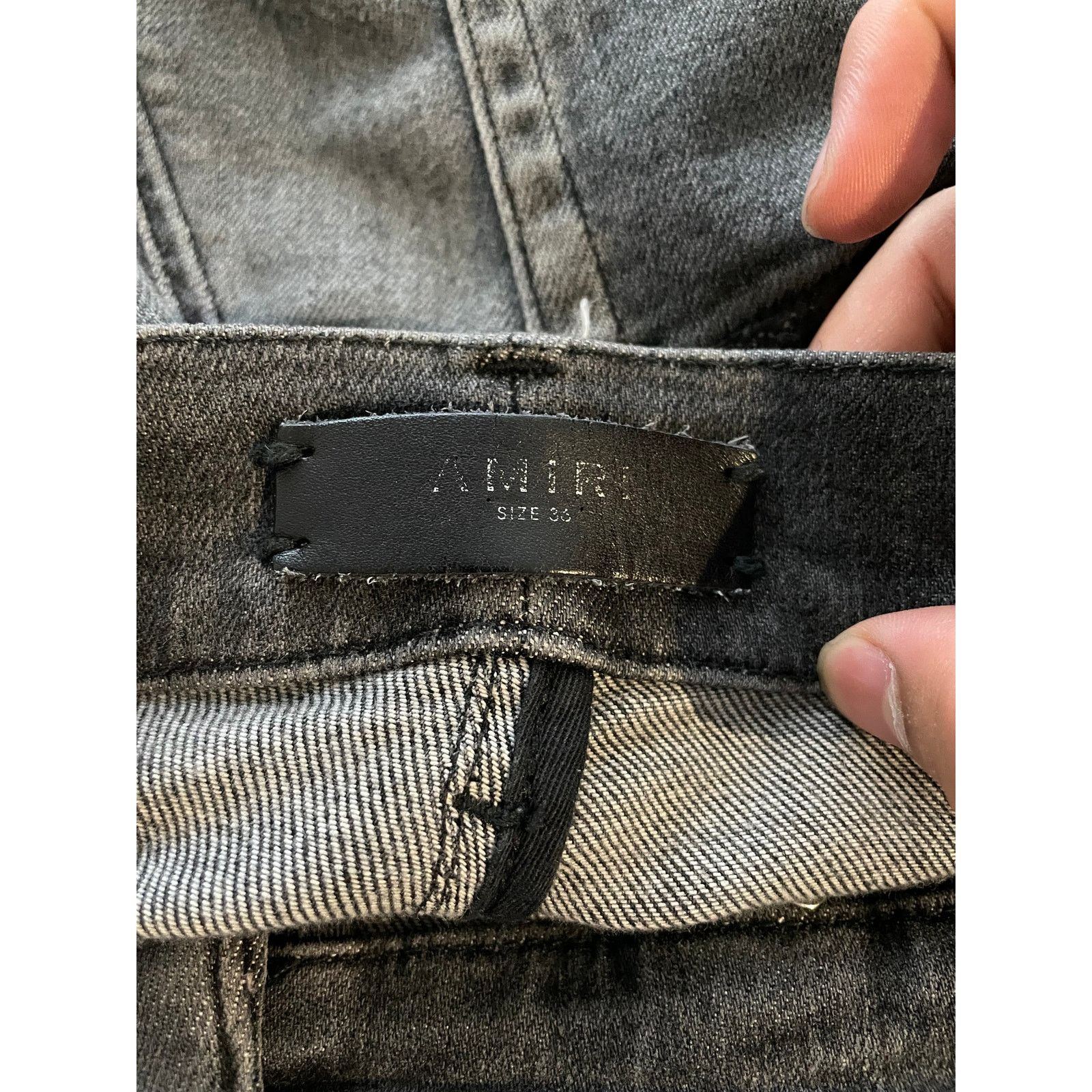 Amiri Amiri MX2 Grey Black Patch Used 36 Size US 36 / EU 52 - 6 Thumbnail