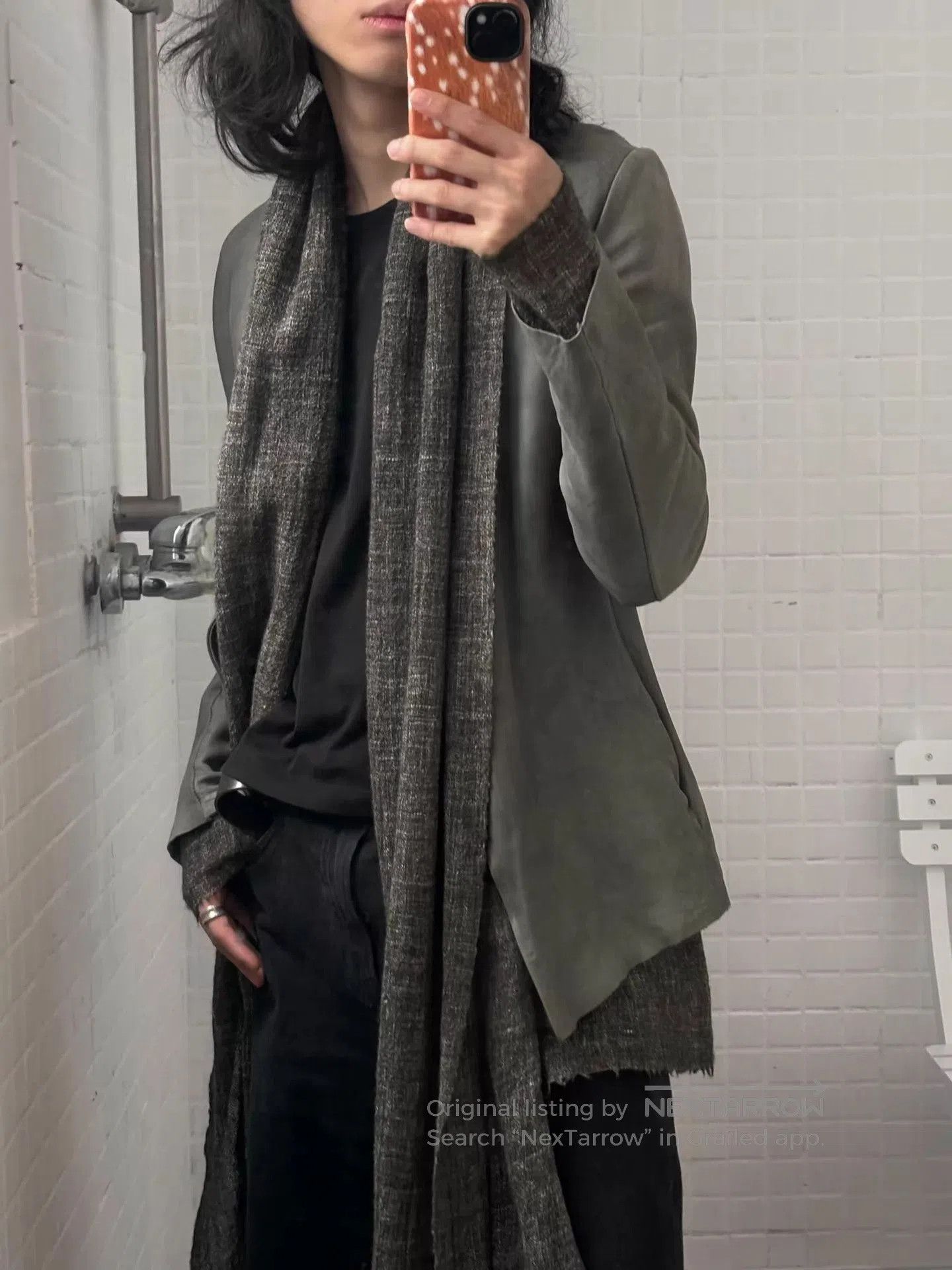 Isaac Sellam Experience Gray Light Jacket with Textured Collar XS. Size US XS / EU 42 / 0 - 4 Thumbnail