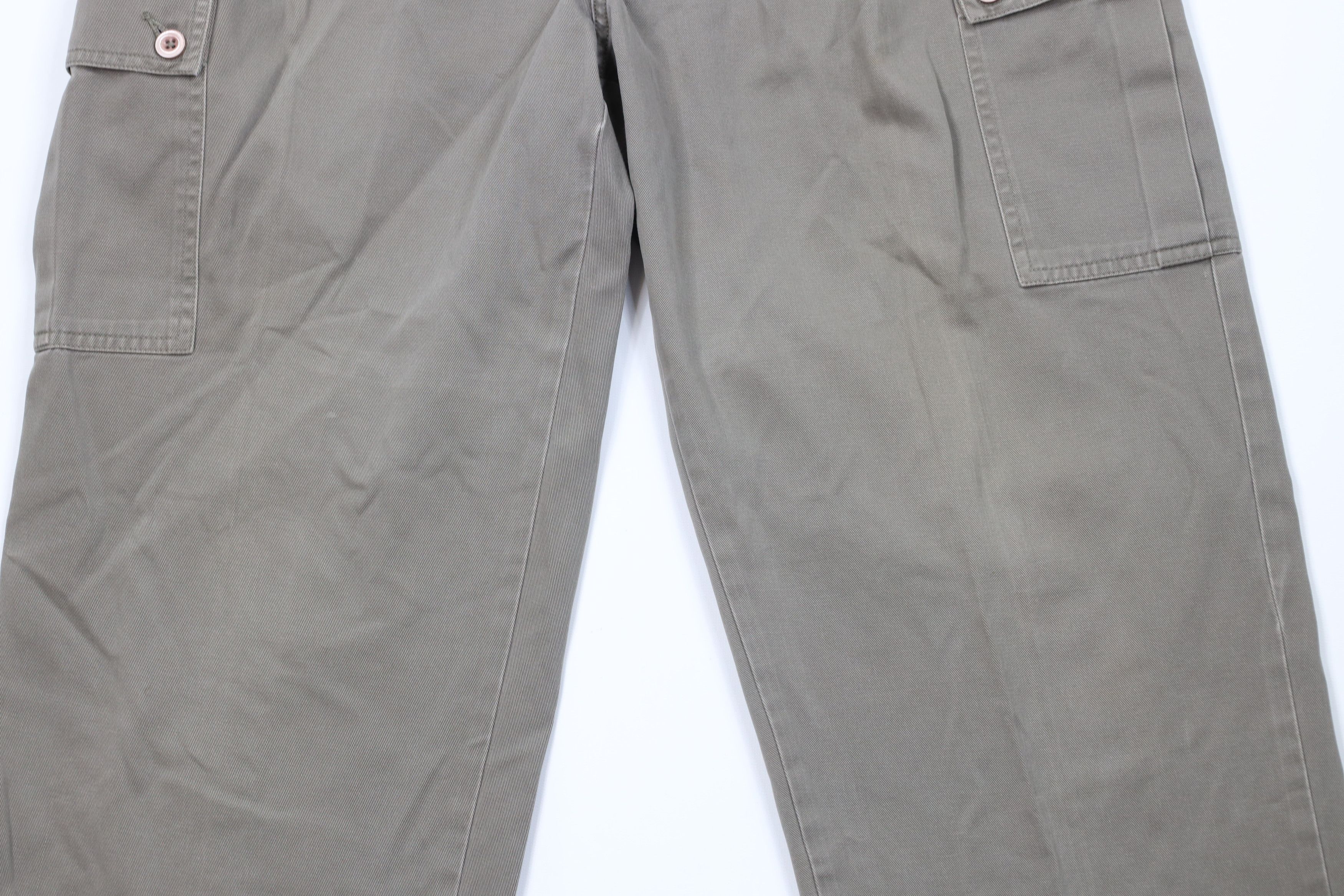 Ralph Lauren Vintage 90s Ralph Lauren Wide Leg Tarpoon Cargo Pants Cotton Size US 34 / EU 50 - 3 Thumbnail