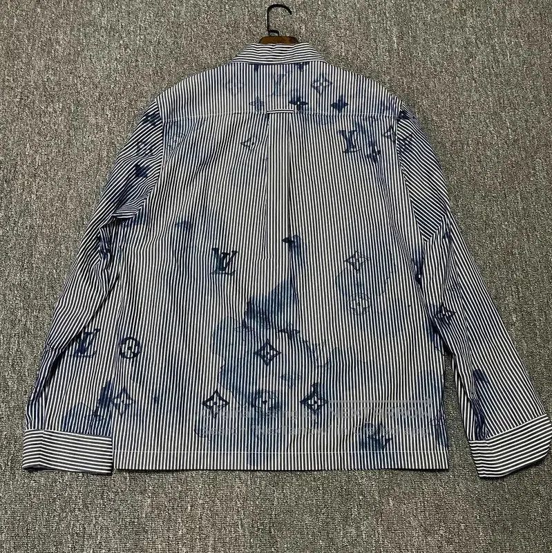 Louis Vuitton Louis Vuitton Blue Cotton Men's Shirt . Size US M / EU 48-50 / 2 - 2 Thumbnail