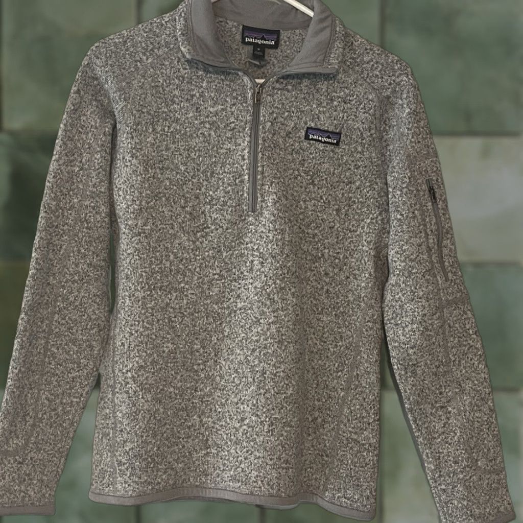 Patagonia VINTAGE Patagonia Heather Gray Better Sweater 1/4 Zip Fleece Women’s M Worn Wear 25617 Size M / US 6-8 / IT 42-44 - 1 Thumbnail