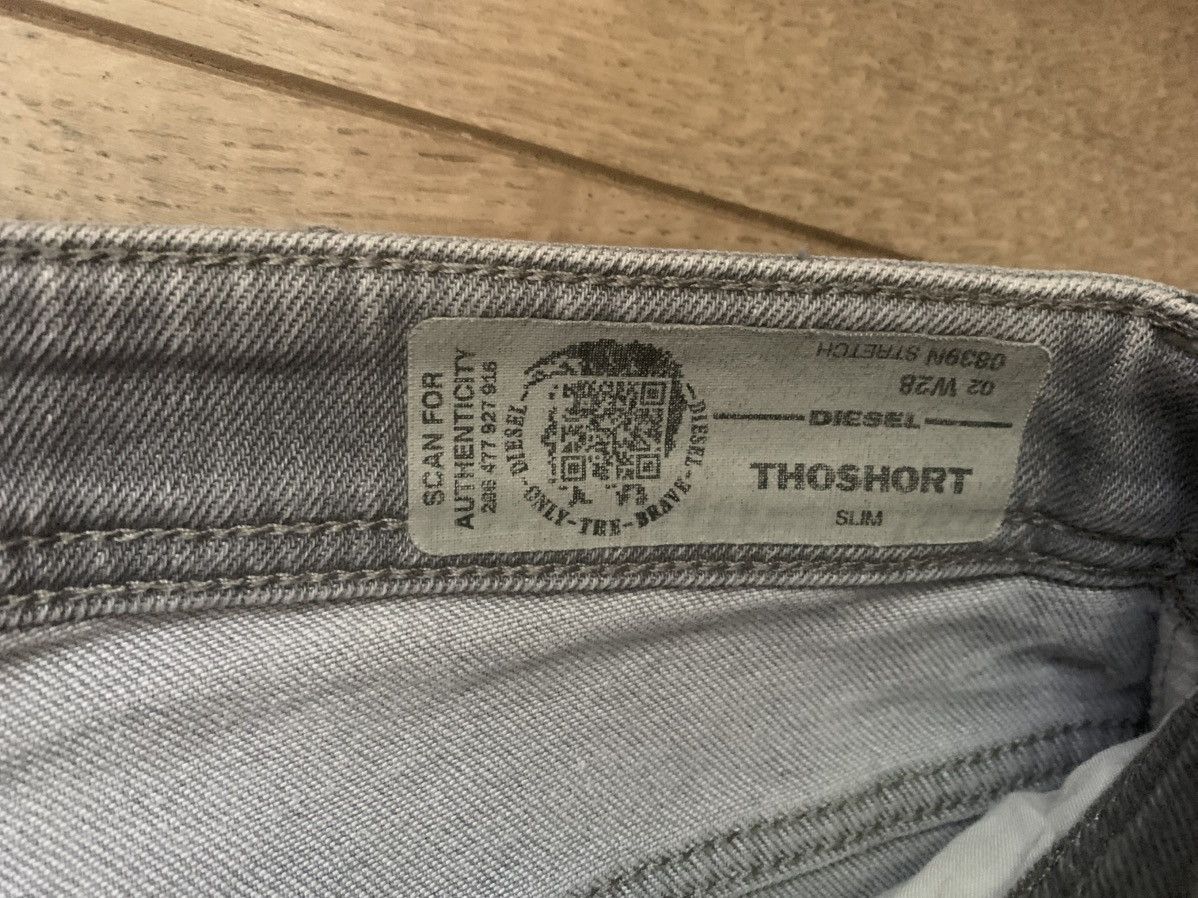 Diesel Diesel Thoshort Slim Gray Denim Shorts.W28 Size US 28 / EU 44 - 9 Thumbnail