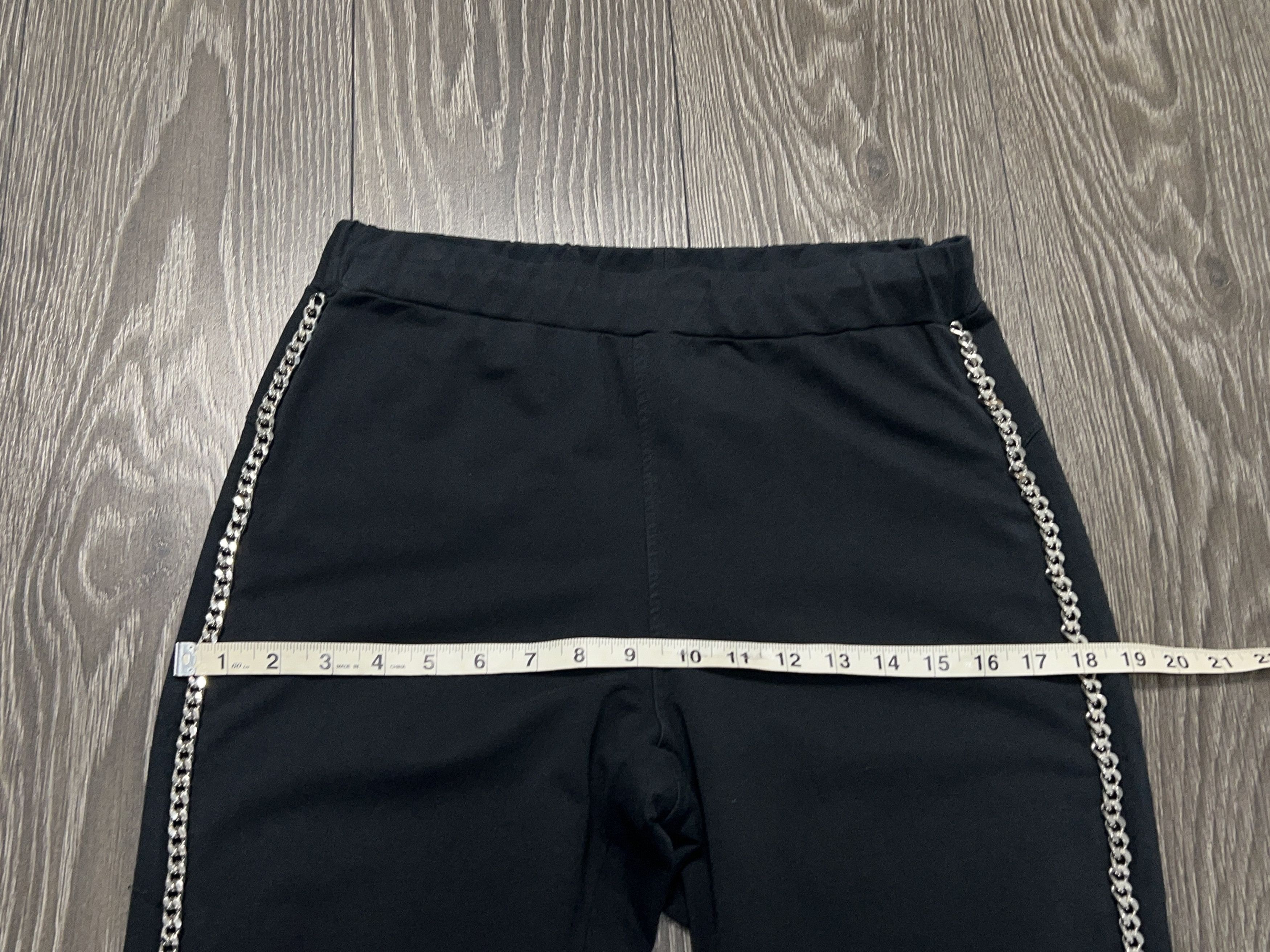 Philipp Plein Womens Philipp Plein Chain Cotton Pants Leggins Black Size 30" / US 8 / IT 44 - 10 Thumbnail