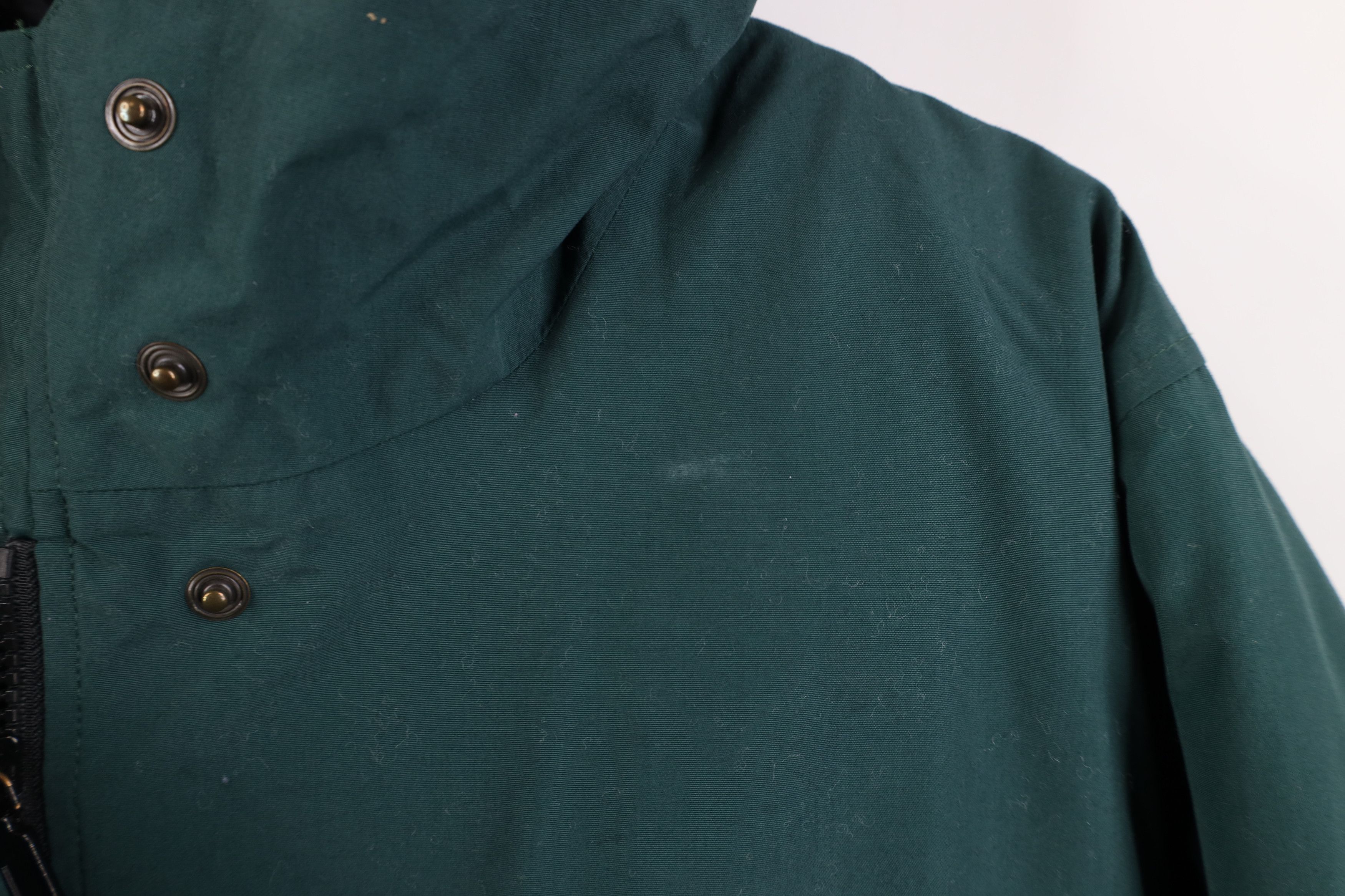 Eddie Bauer Vintage 90s Eddie Bauer Duck Down Hooded Parka Jacket Green Size S / US 4 / IT 40 - 4 Thumbnail