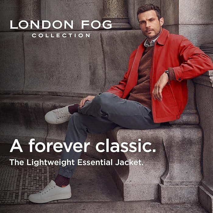 London Fog London Fog Mens Auburn Golf Jacket M Medium Chili Red Zip Fr Size US M / EU 48-50 / 2 - 3 Thumbnail