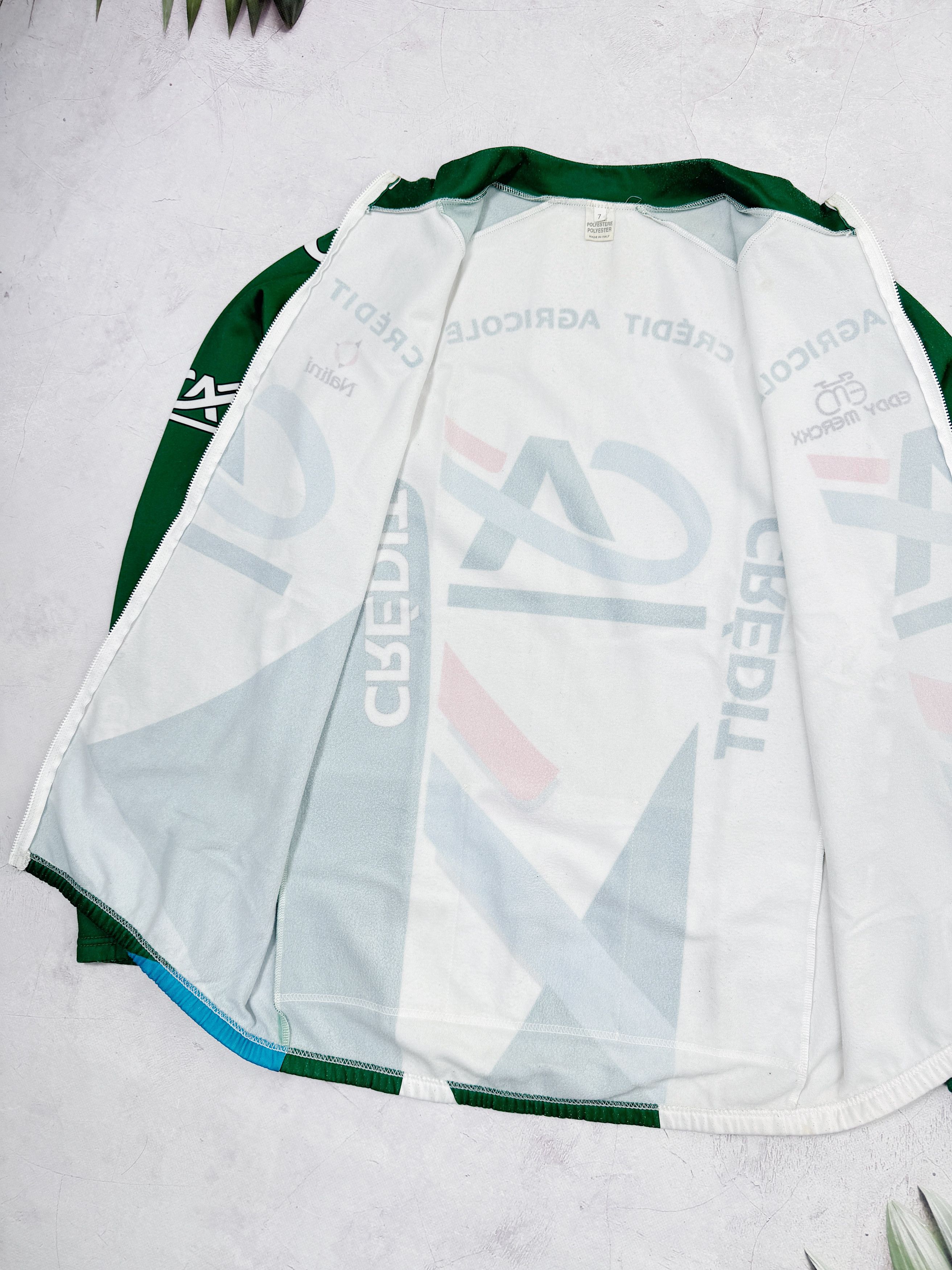 Vintage Vintage Nalini Cycling Jersey Eddy Merckx Credit Agricole LS Size US XL / EU 56 / 4 - 10 Thumbnail