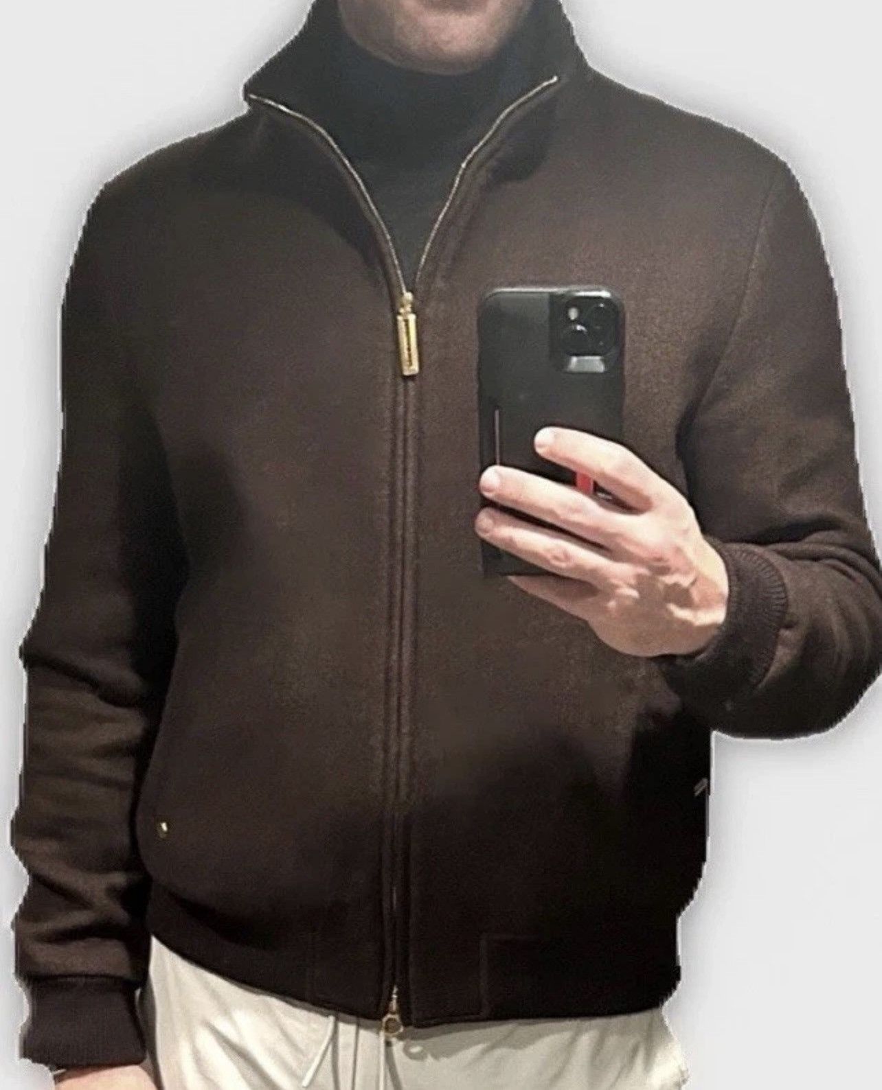 Stefano Ricci LNWOT $7250 Stefano Ricci Virgin Wool Herringbone Blouson Size US L / EU 52-54 / 3 - 9 Thumbnail