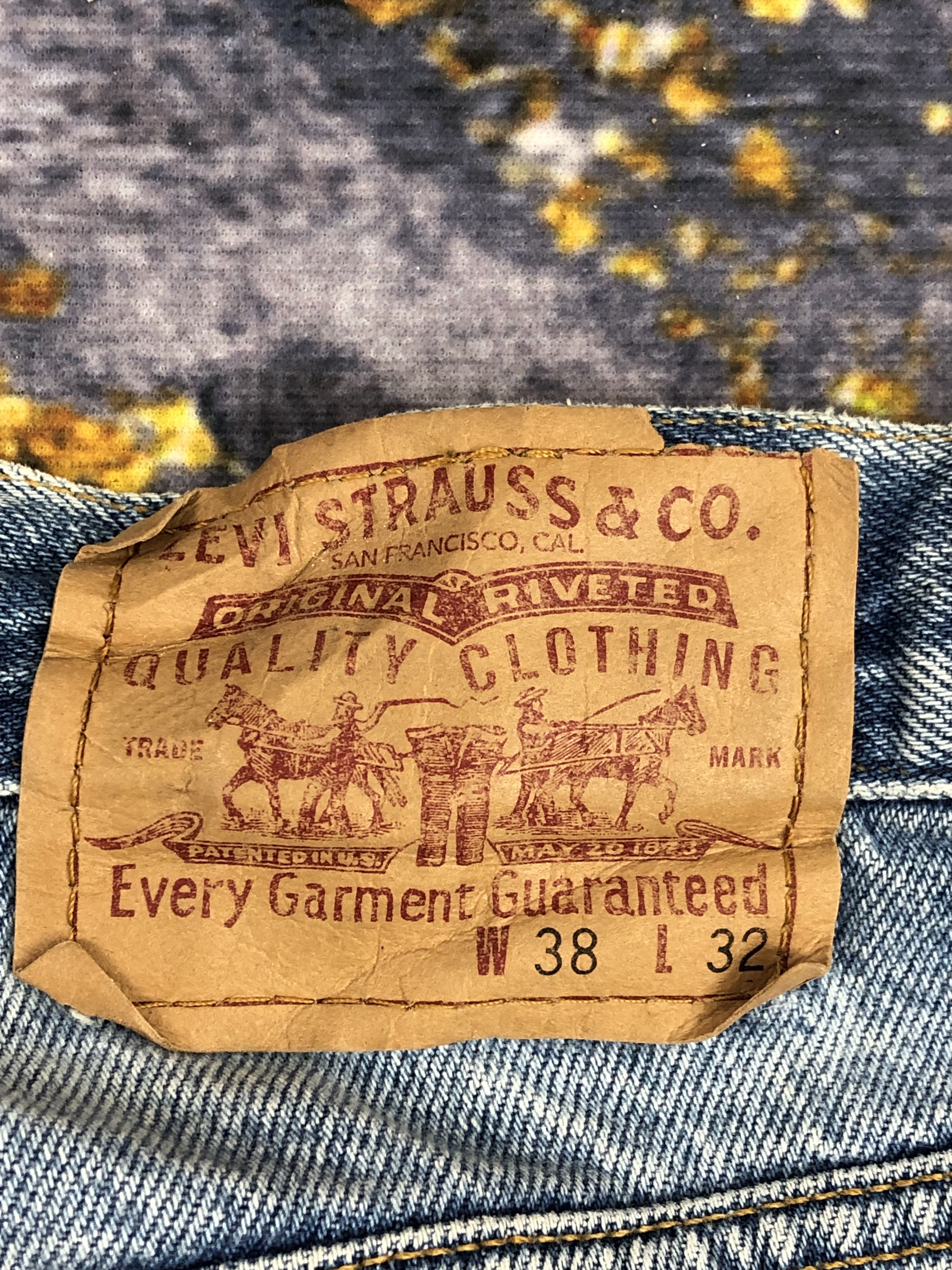 Levi's Vintage Levis 90s Faded Blue Jeans DPP0176 Size US 37 - 5 Thumbnail