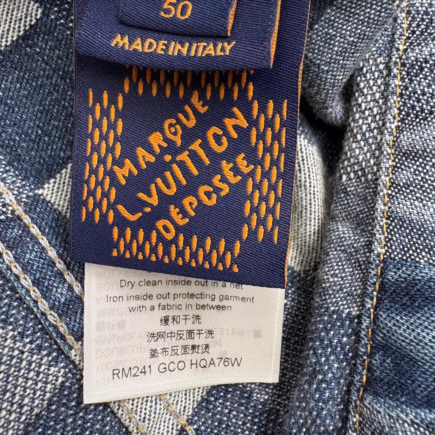 Louis Vuitton LV Pharrell Mosaic Denim Jacket EU50 New Size US M / EU 48-50 / 2 - 5 Thumbnail