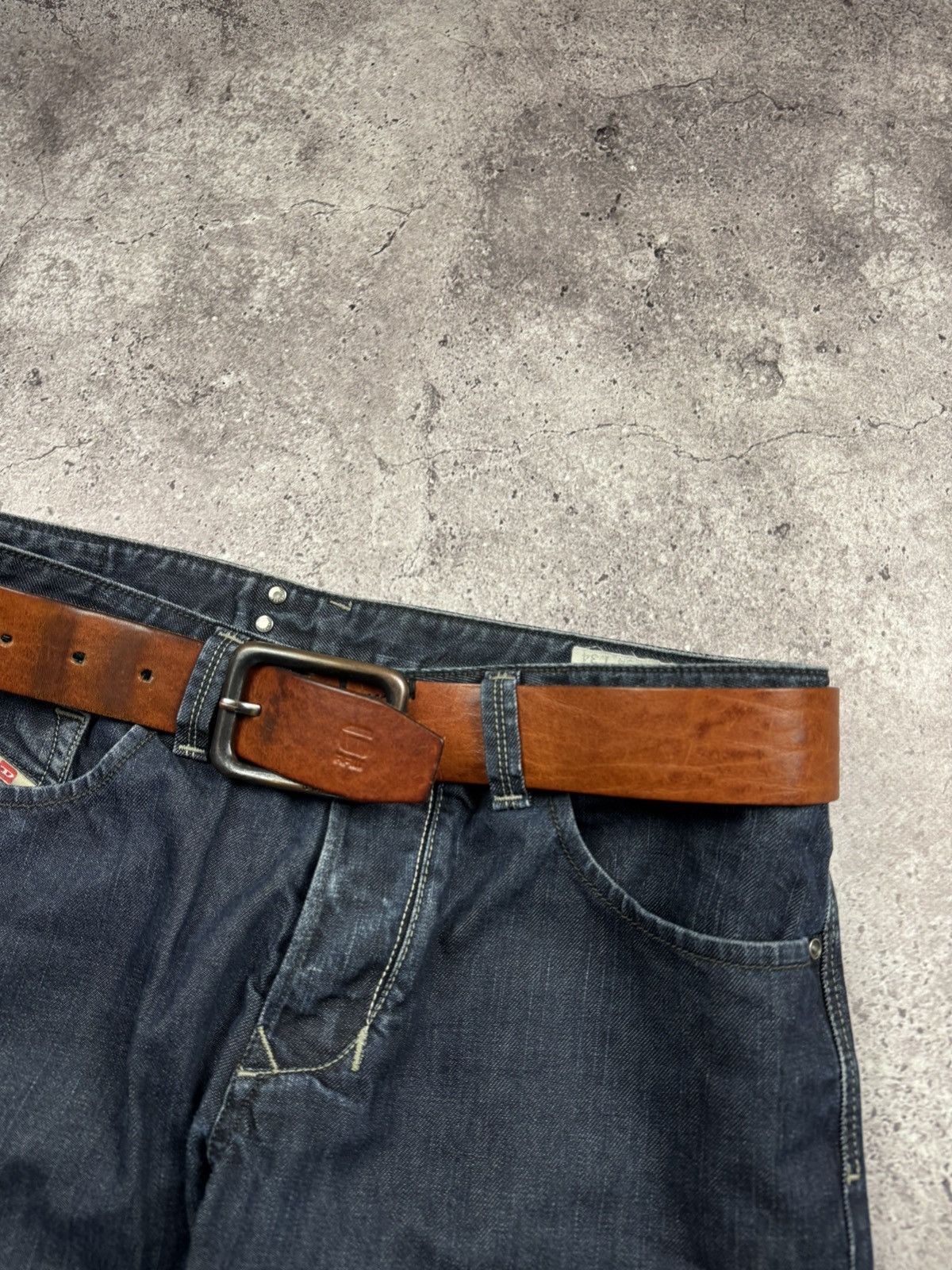 G-Star Vintage G Star Japanesse Leather Belt Very Rare Brown Gold Size ONE SIZE - 3 Thumbnail