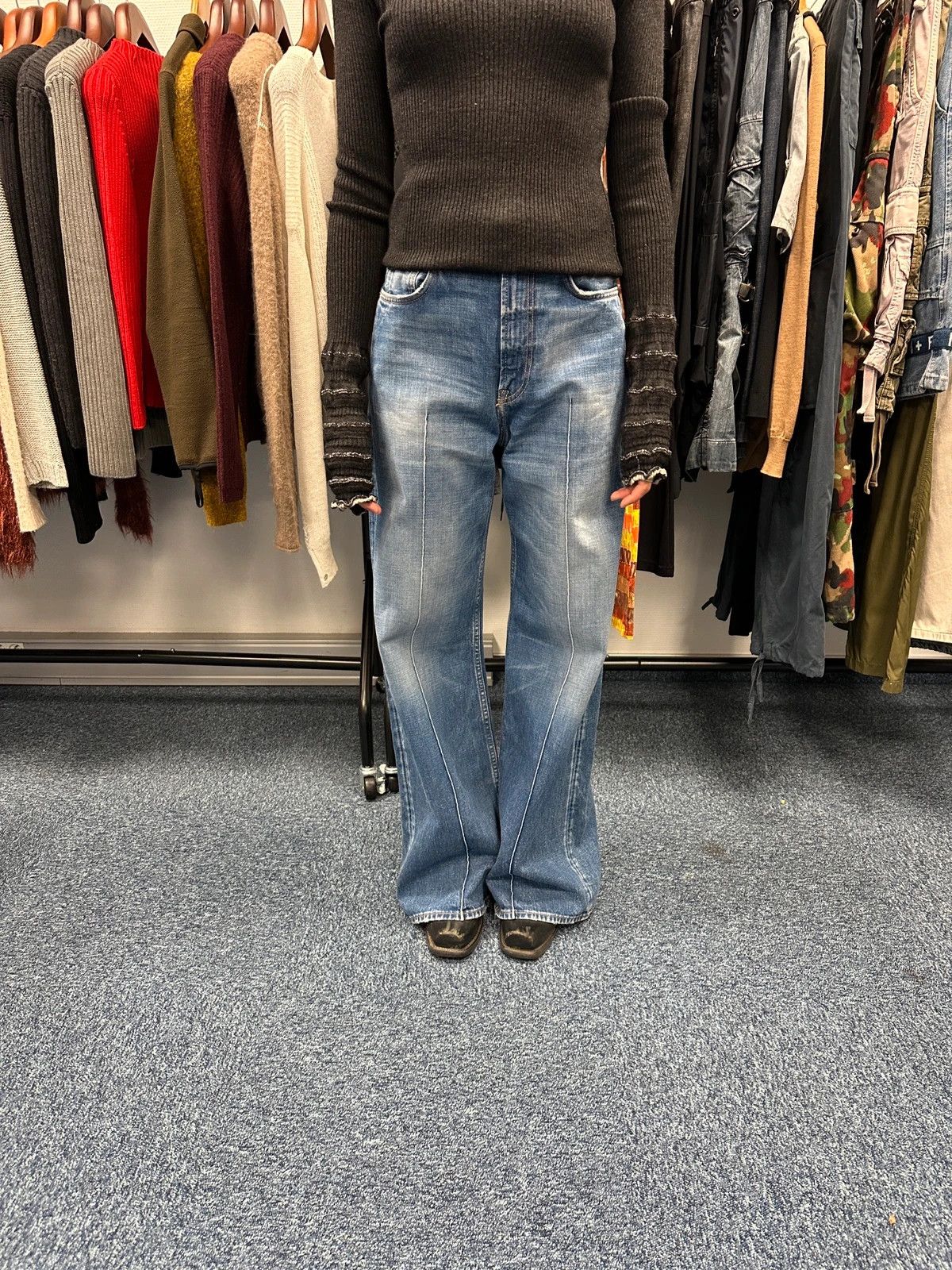 Acne Studios Acne Studio Sample Baggy Wide Legs Denim Pants Size 26" / US 2 / IT 38 - 1 Thumbnail