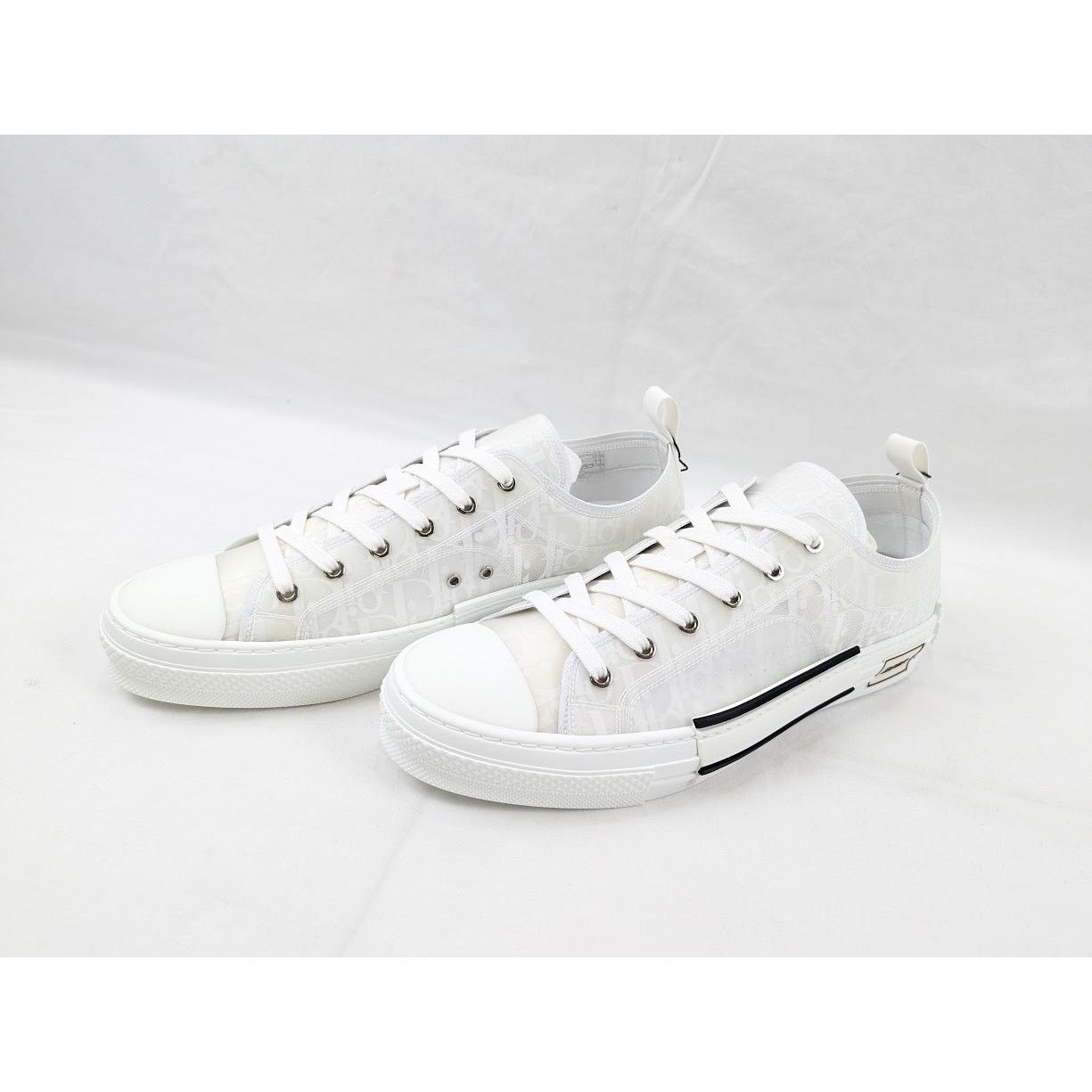 Dior o1rshd1 B23 Low-Top Sneakers Oblique Transparency in White Size US 12.5 / EU 45-46 - 15 Thumbnail