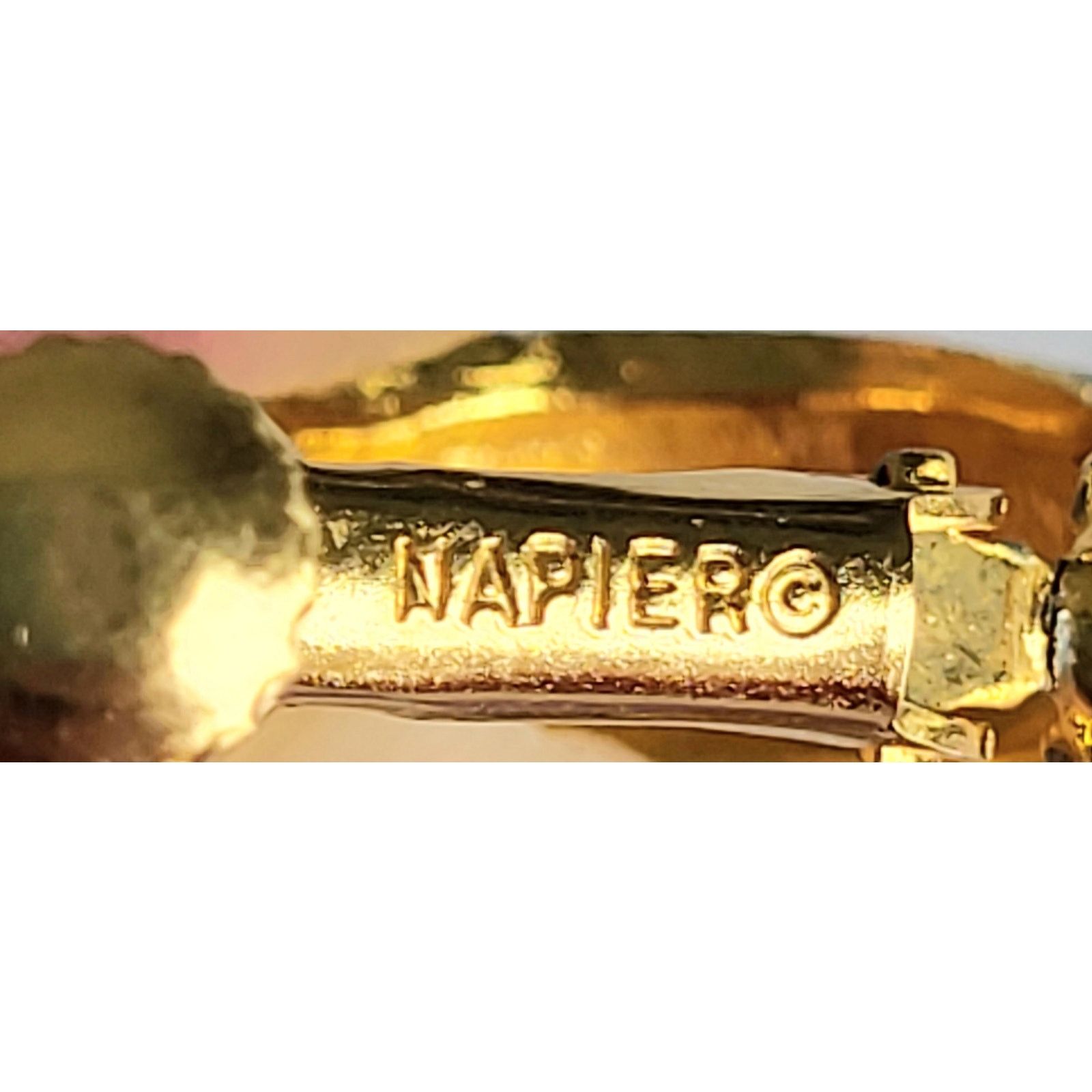 Other Vintage Napier Teal Lever Back Half Hoops Navy Blue Size ONE SIZE - 7 Thumbnail