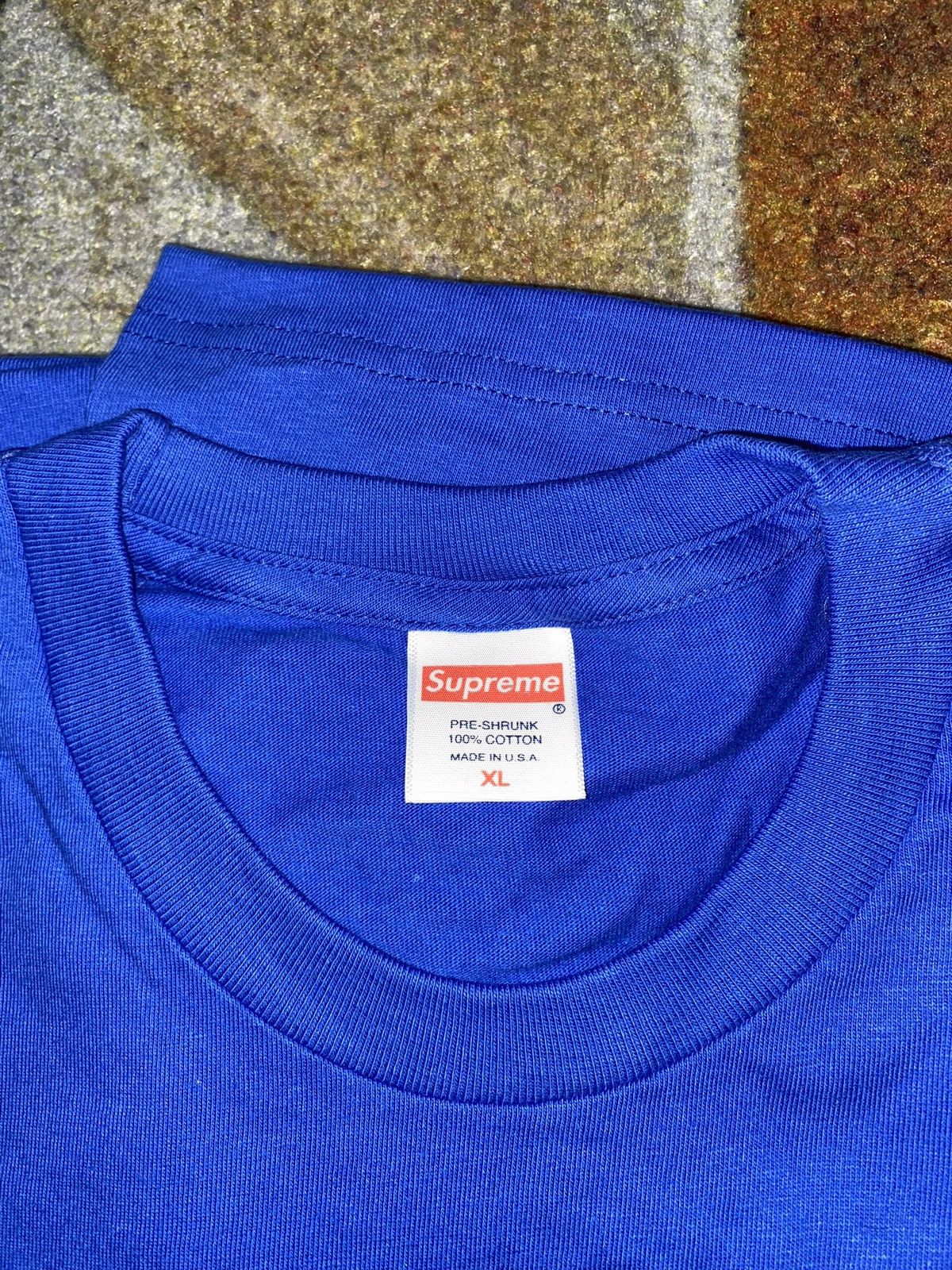 Supreme Supreme Blank Tee Blue Size US XL / EU 56 / 4 - 3 Thumbnail