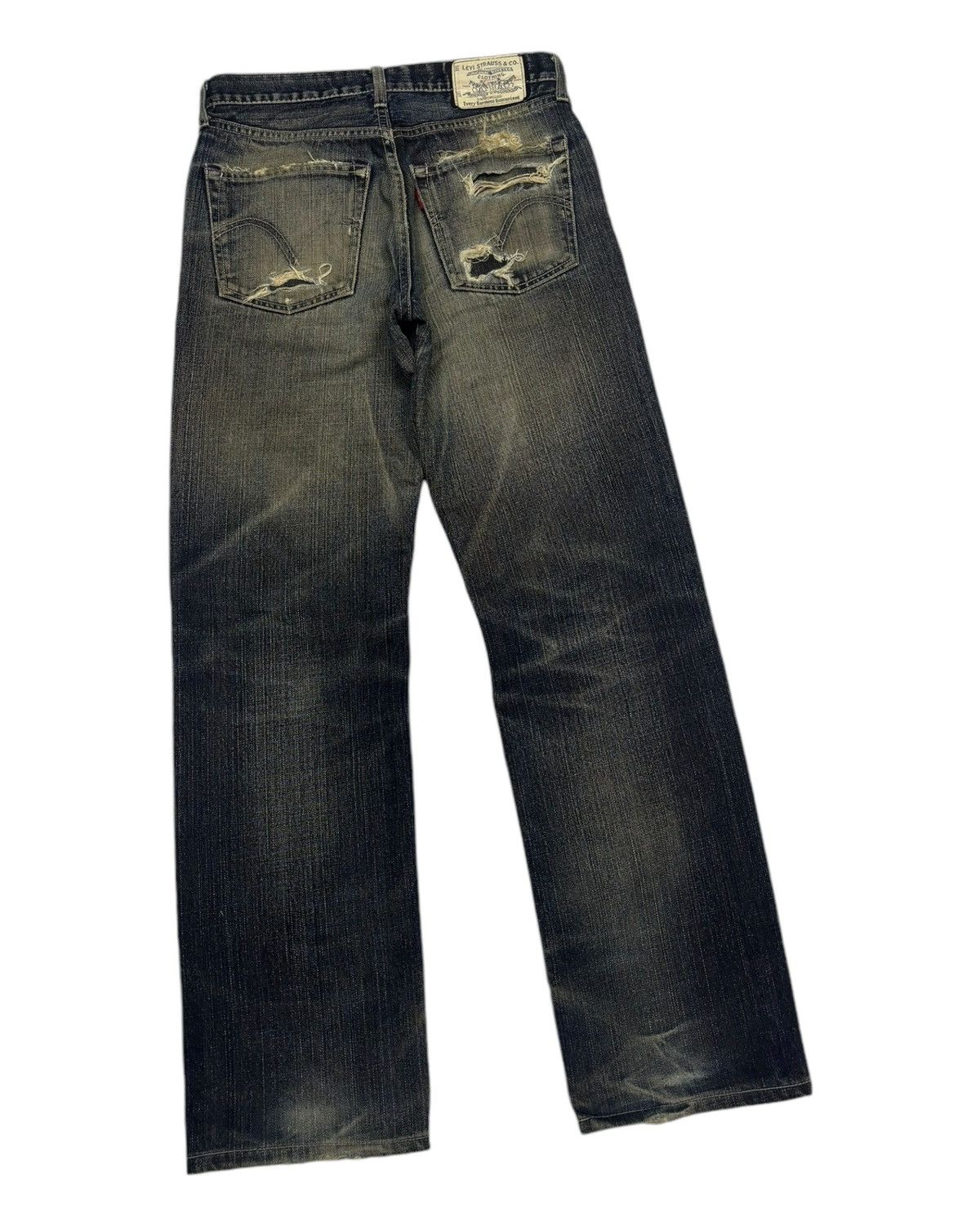 If Six Was Nine × JNCO × Levi's 🔥LEVIS 502 RUSTY DISTRESSED DENIM JEANS Size US 29 - 6 Thumbnail