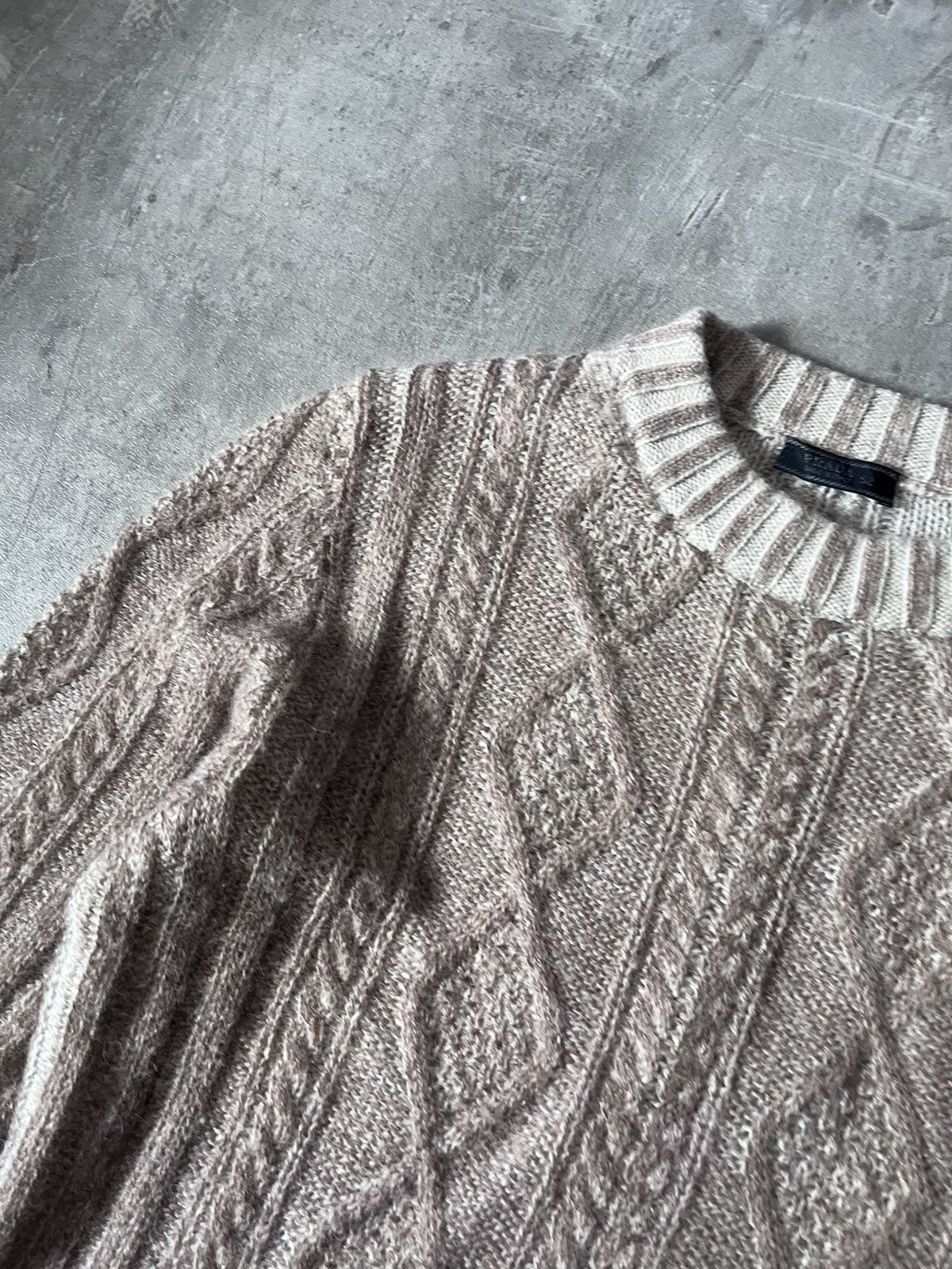Prada Prada Vintage brown wool alpaca long sweater Size US L / EU 52-54 / 3 - 4 Thumbnail