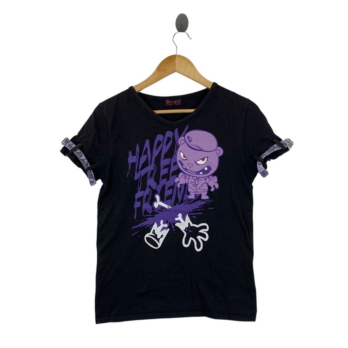 DEORART Happy Tree Friends Gothic Punk Bondage Japan Tshirt