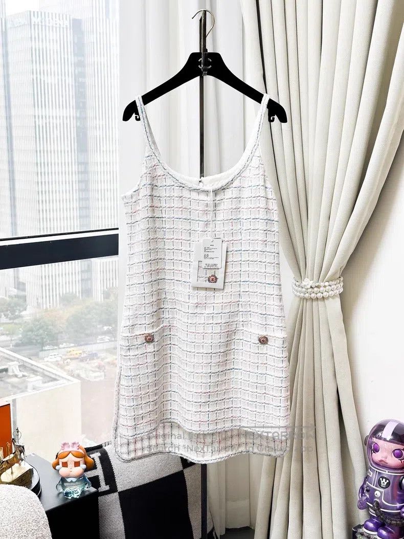 Chanel Chanel Bottom colourful candy-coloured plaid strap dress Size XS / US 0-2 / IT 36-38 - 1 Thumbnail