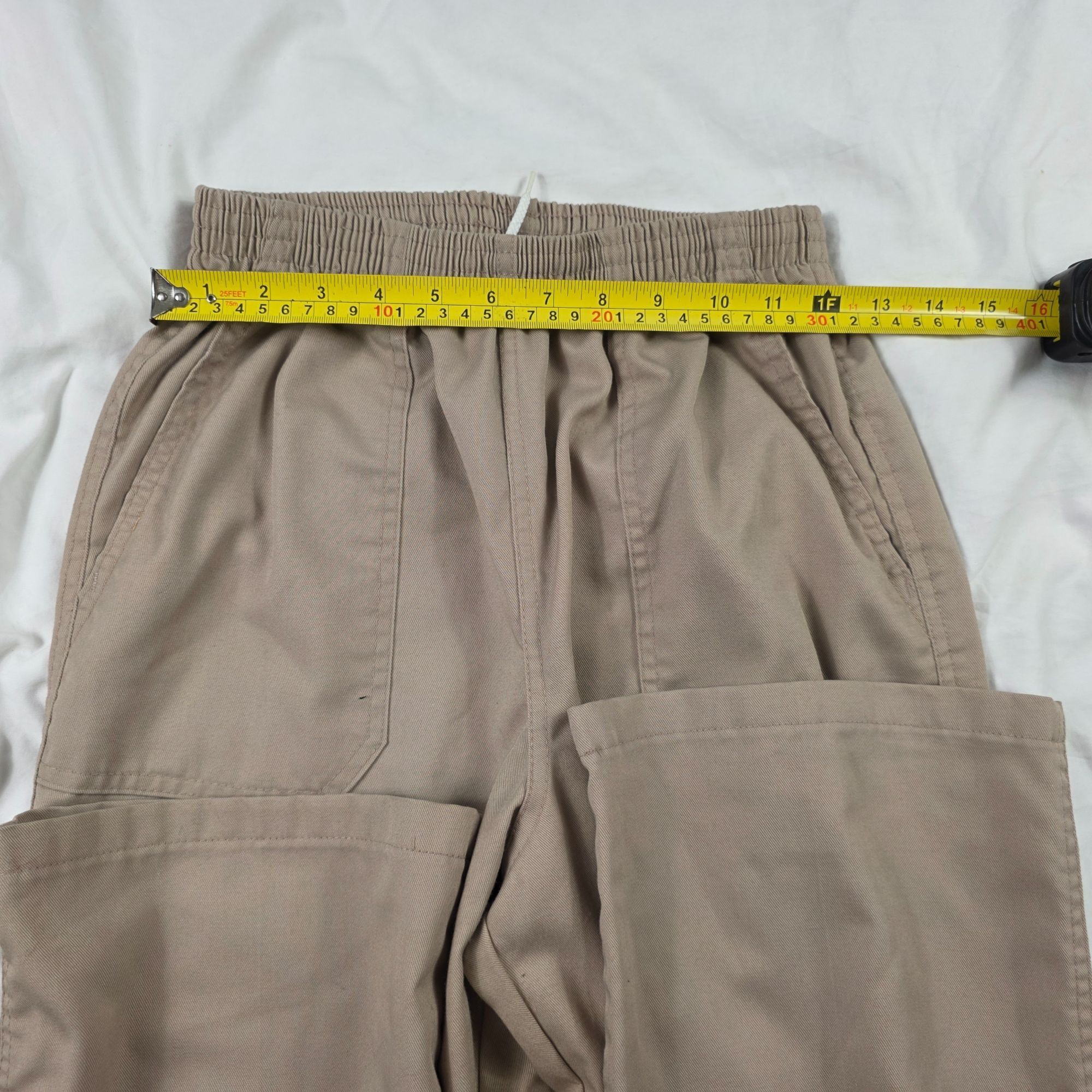 Levi's Vintage Levis 518M Men Medium Beige Elastic Waist Work Pants Size US 38 / EU 54 - 8 Thumbnail