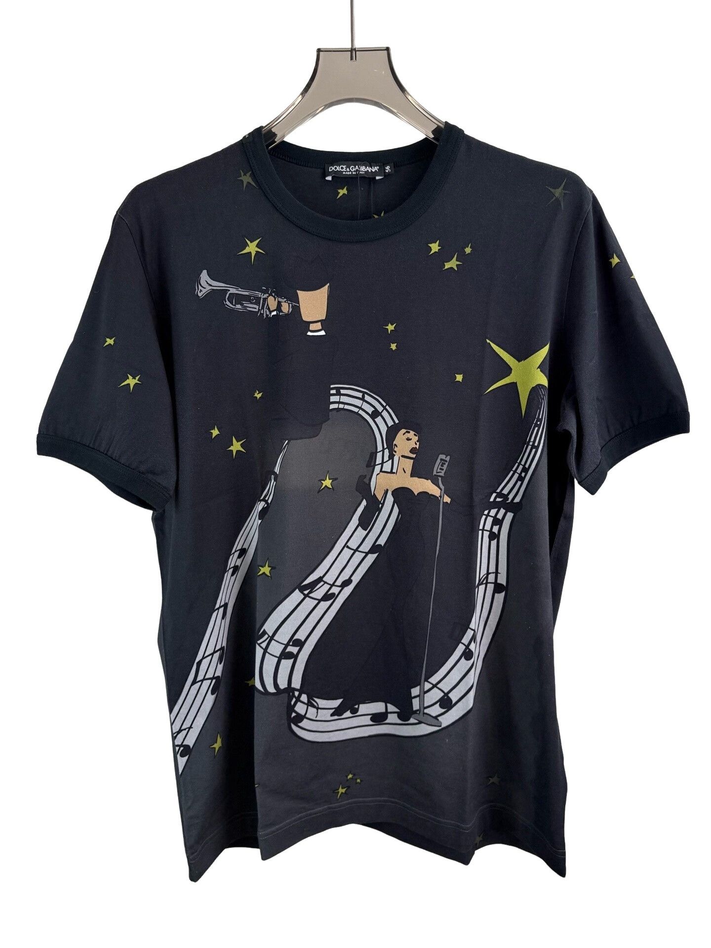 Dolce & Gabbana Dolce & Gabbana Jazz Music Graphic T-Shirt Size 56 Size US XL / EU 56 / 4 - 1 Thumbnail