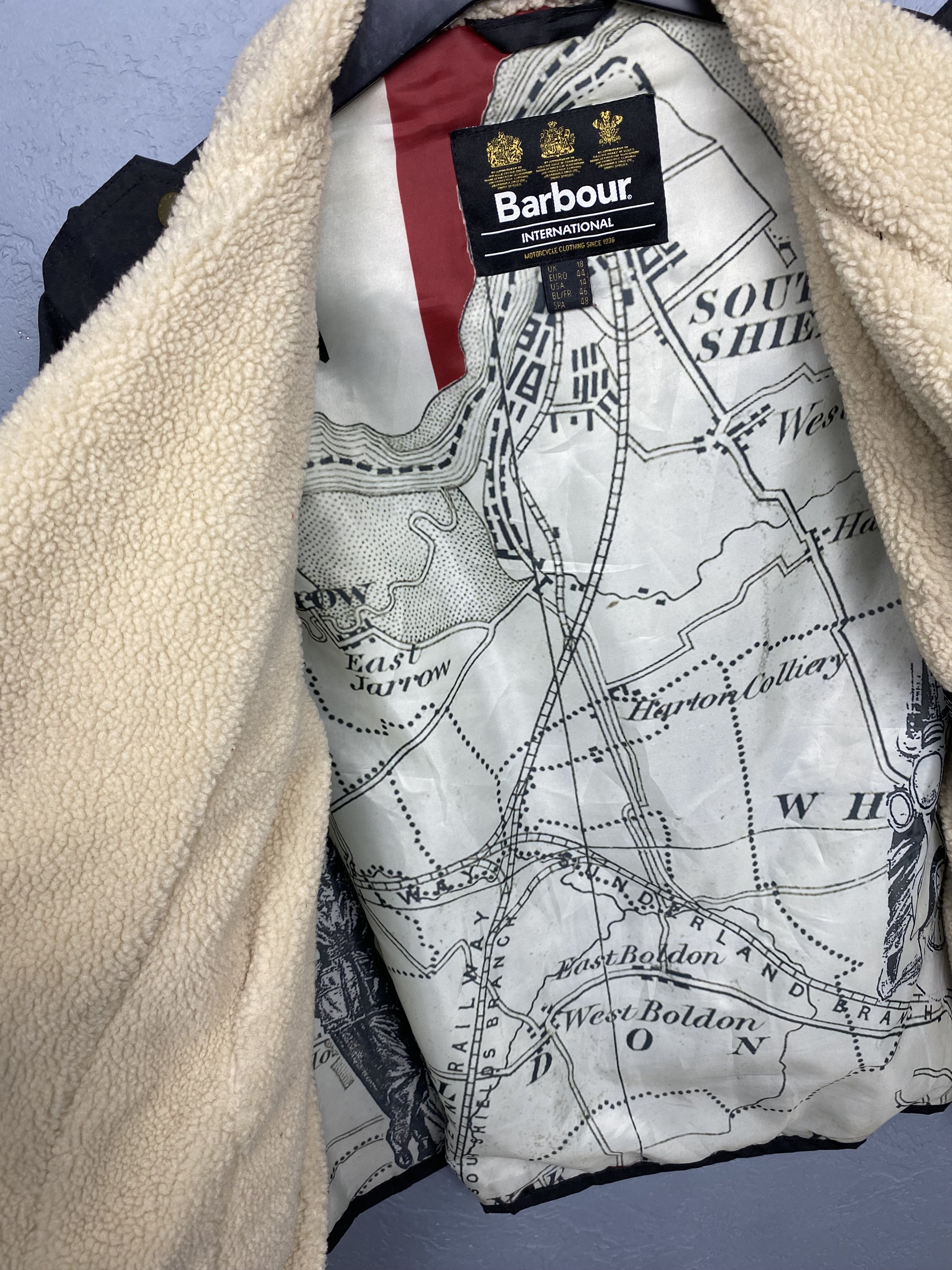 Barbour × Vintage Barbour Matlock Vintage Womens WAX Biker Jacket Size XL / US 12-14 / IT 48-50 - 5 Thumbnail