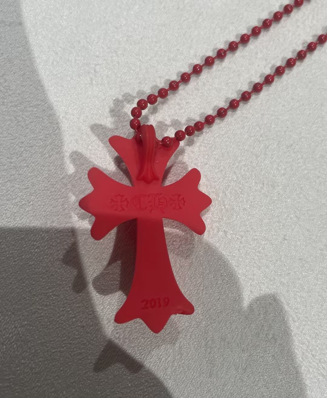 Chrome Hearts Chrome Hearts Resin Cross Pendant Ball Chain Necklace Size ONE SIZE - 6 Thumbnail