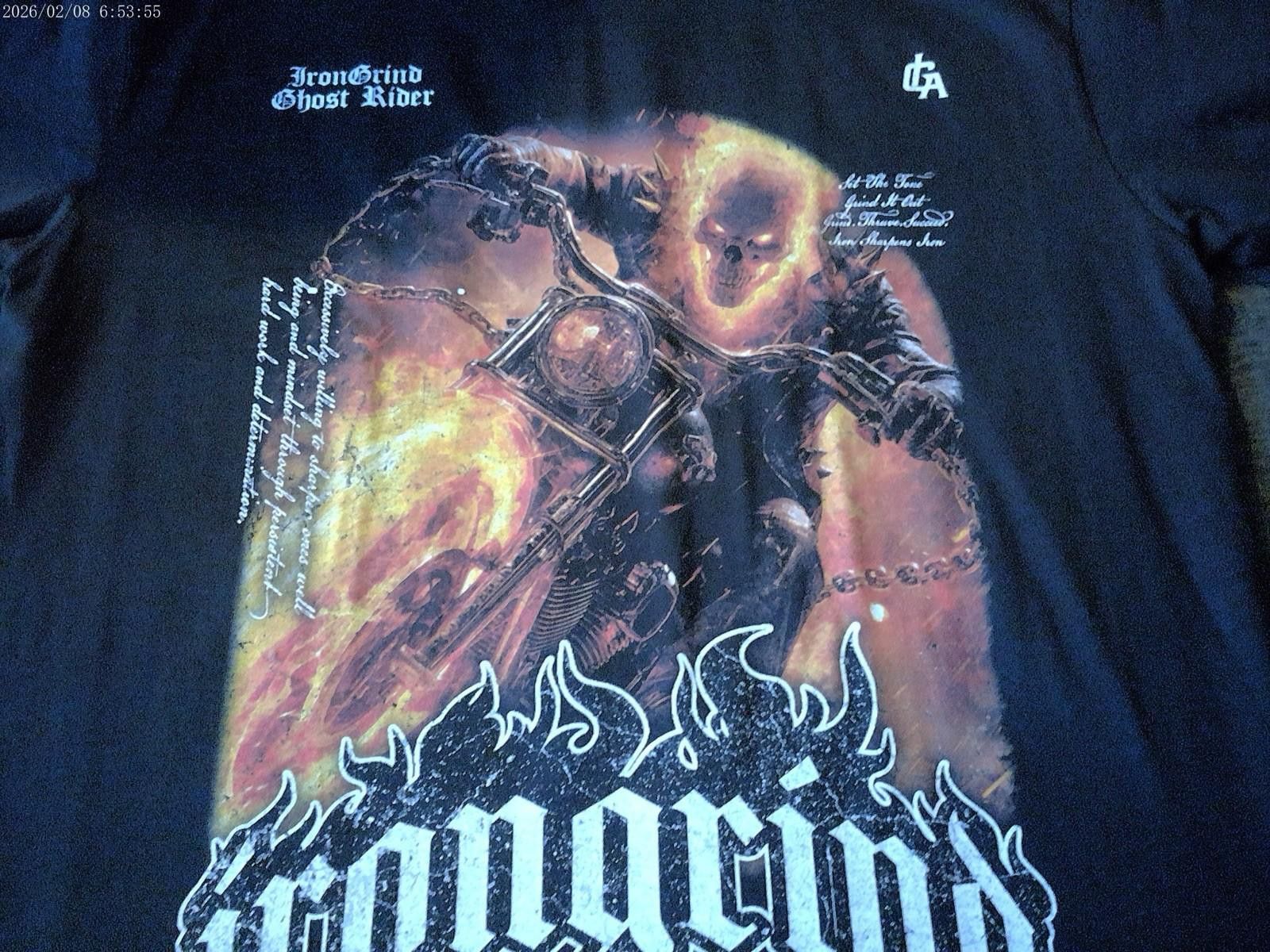 Other Iron Grind Ghost Rider Xl Black Tee Shirt Size US XL / EU 56 / 4 - 1 Thumbnail