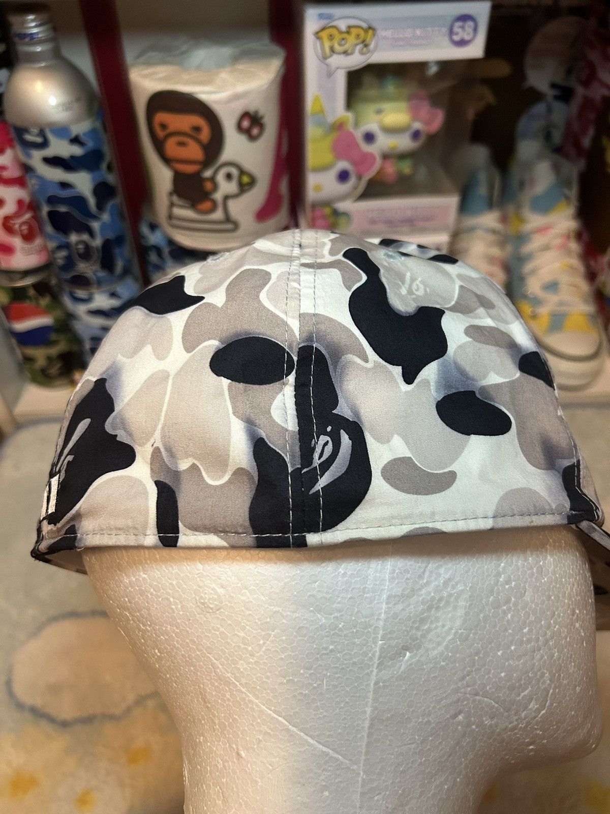 Bape × Nigo BAPE Black Camo Cap Size M Size 32 - 4 Thumbnail