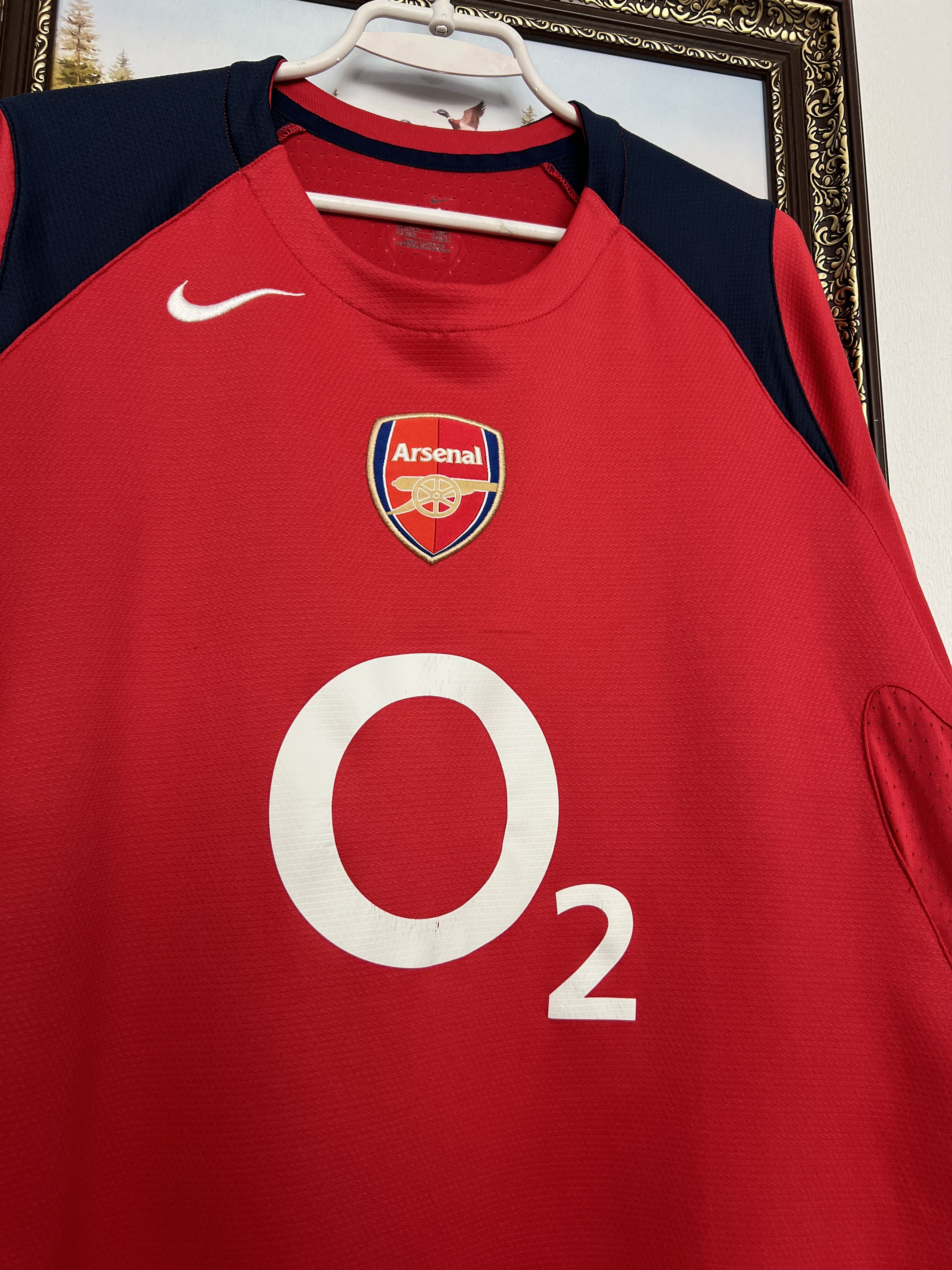 Nike Arsenal o2 Football Shirt Soccer Train Jersey Gunners Size US L / EU 52-54 / 3 - 3 Thumbnail