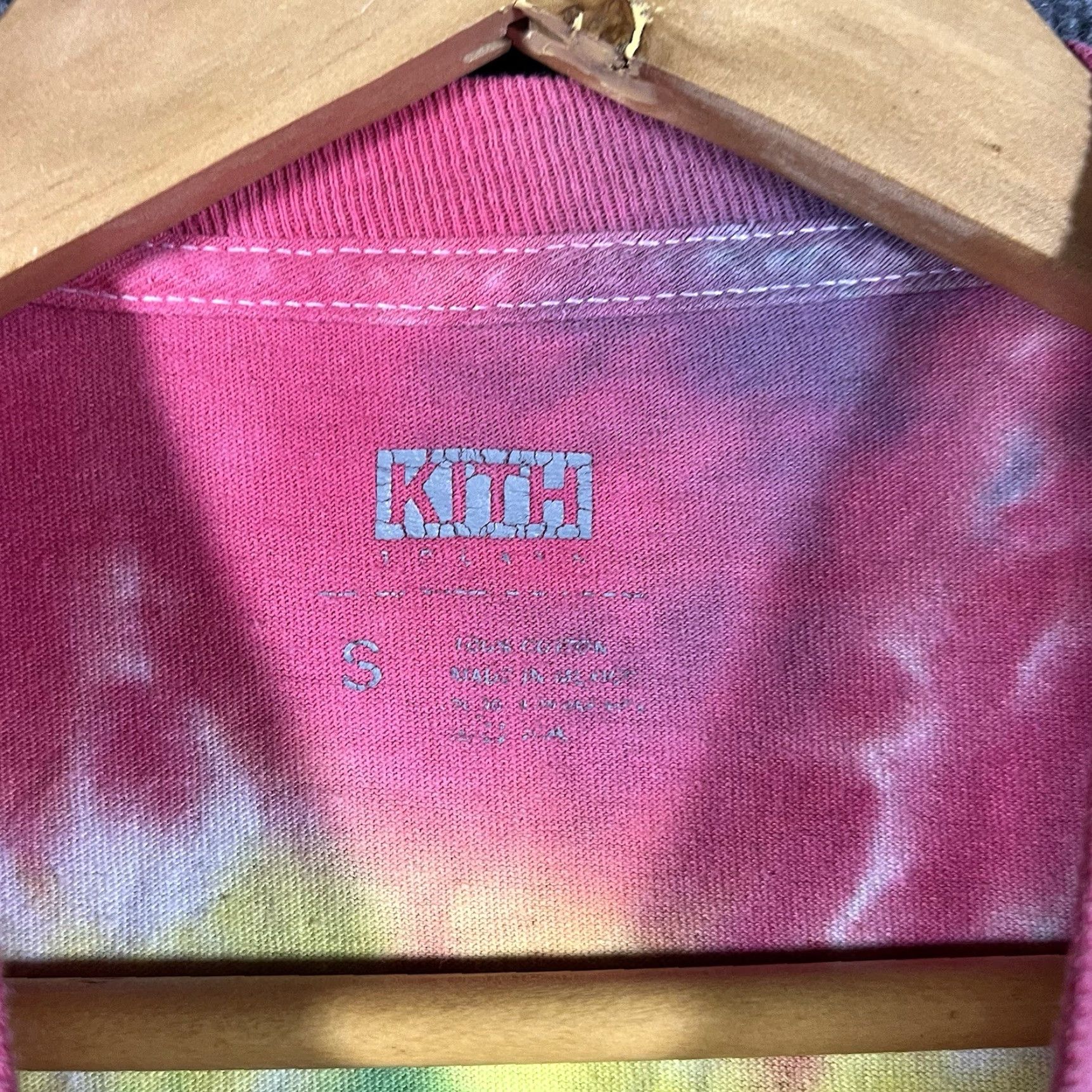 Kith KITH Treats Tie Dye Tee Shirt T-Shirt Crew Neck Short Sleeve Men S Green Blue Pink Authentic Small Adult Size S Tee Shirt Size US S / EU 44-46 / 1 - 5 Thumbnail