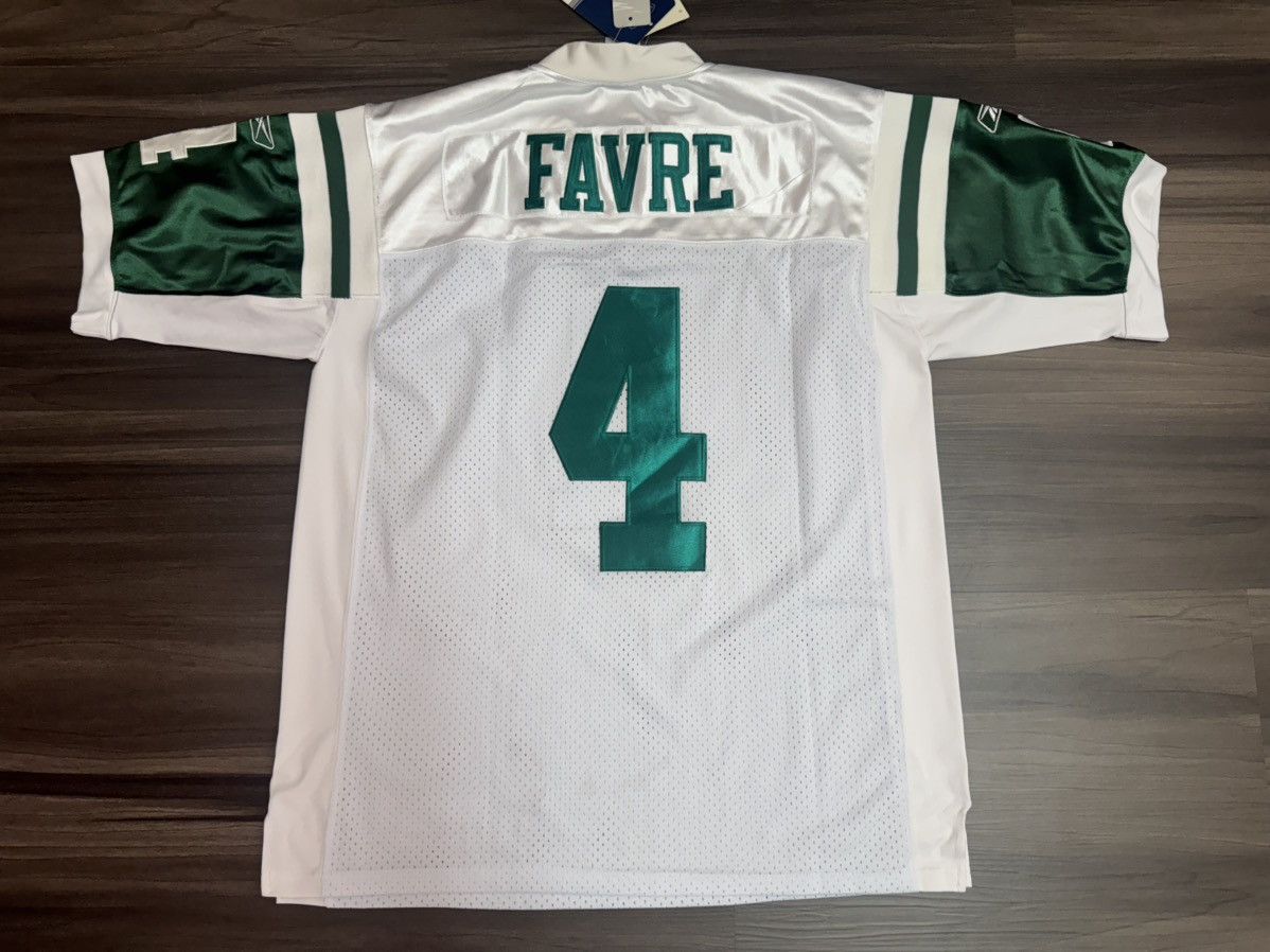 Reebok New York Jets Brett Favre #4 NFL Away Stitched Jersey Size US XL / EU 56 / 4 - 9 Thumbnail
