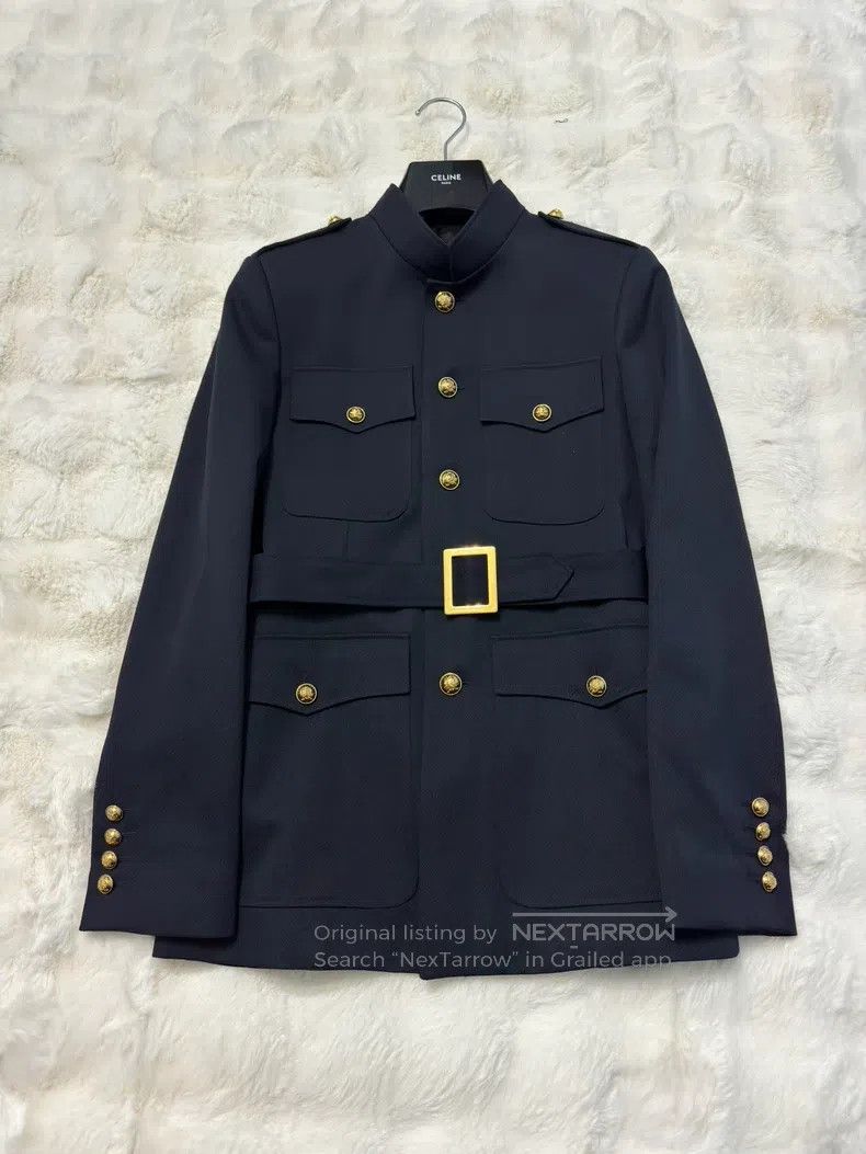 Celine CELINE Gold Buckle Women's Hunting Jacket Size XS / US 0-2 / IT 36-38 - 1 Thumbnail