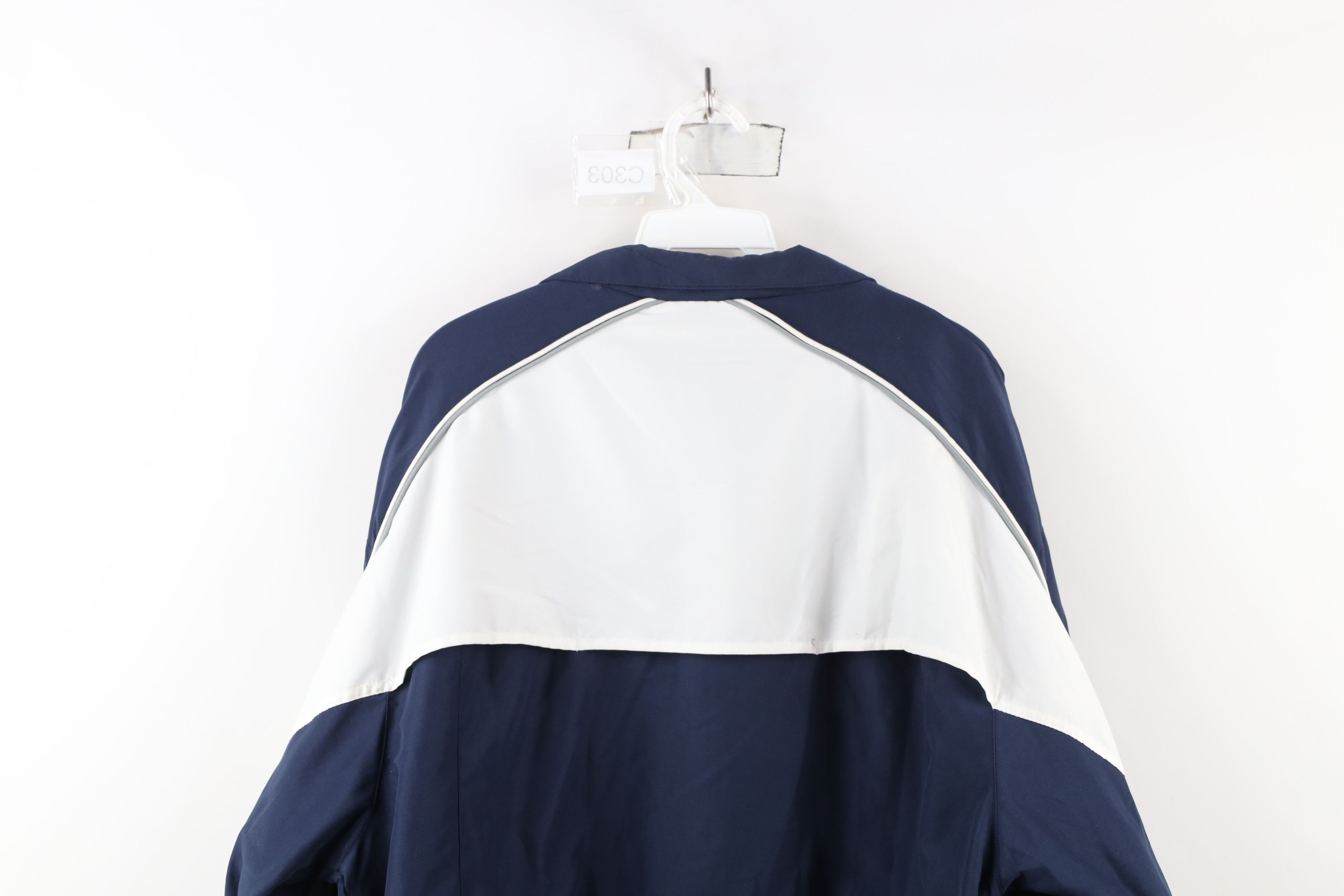 Vintage Vintage 90s State University Lined Windbreaker Jacket Blue Size US XL / EU 56 / 4 - 14 Thumbnail