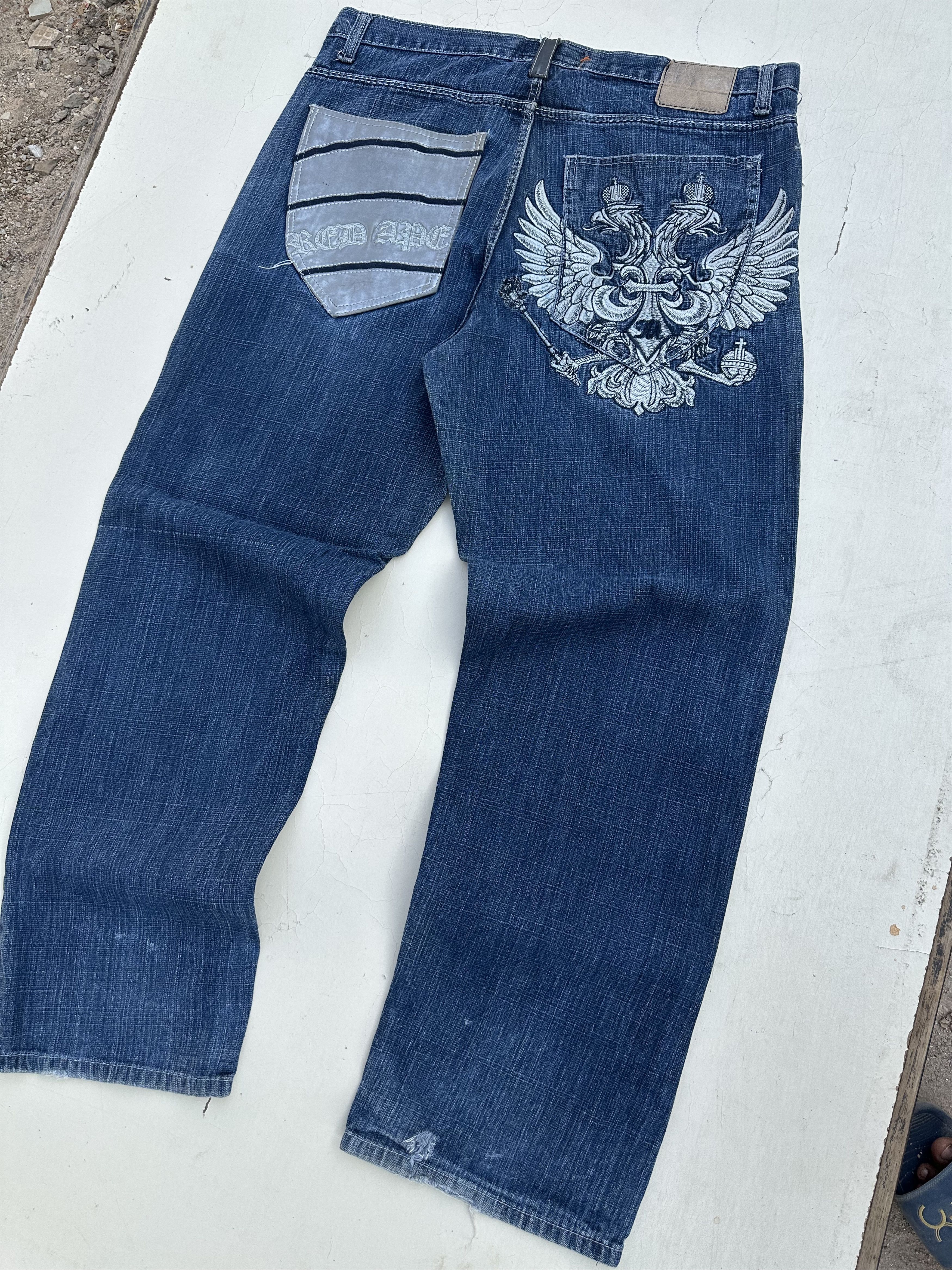 Other Red ape embroidery jeans 38*32 Size US 38 / EU 54 - 2 Thumbnail