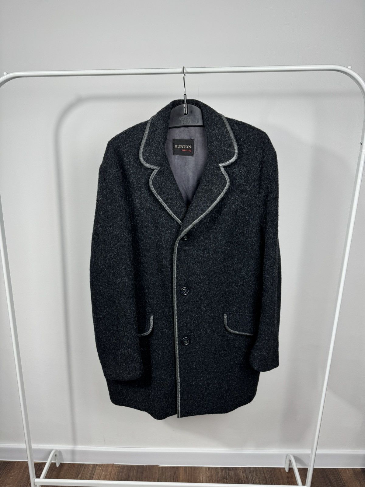 Other Vintage Burton Wool Cashmere Coat Jacket Dark Grey Womens Size XXL / US 16-18 / IT 52-54 - 1 Thumbnail