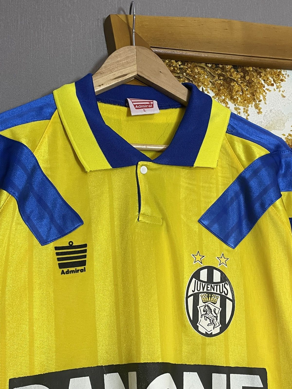 Vintage Juventus Admiral Yellow Away Jersey Size US L / EU 52-54 / 3 - 10 Thumbnail