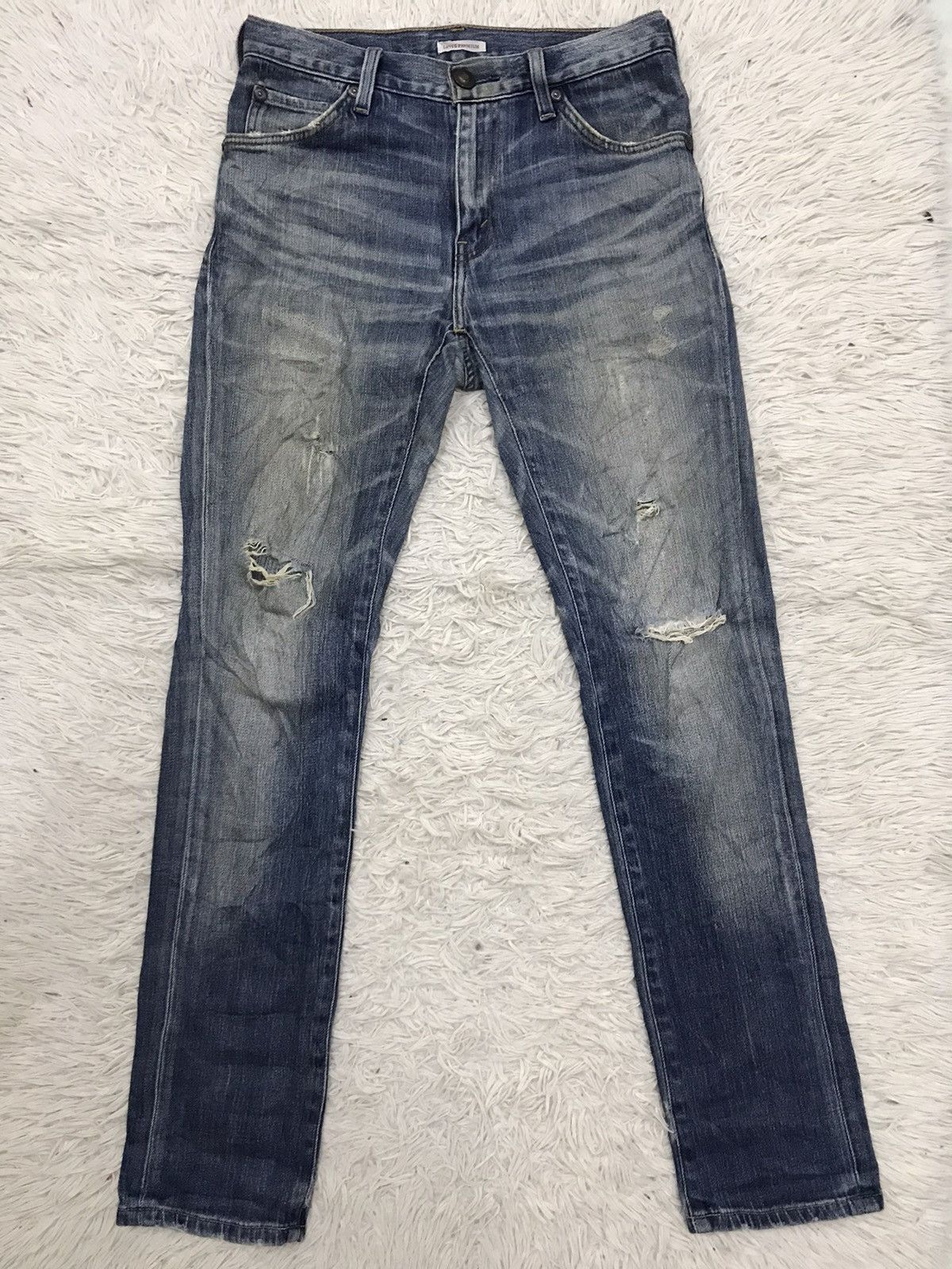 Levi's Vintage Clothing Vintage Levis Lot 613 Skinny Leg Distressed Denim Jeans Size US 29 - 1 Thumbnail