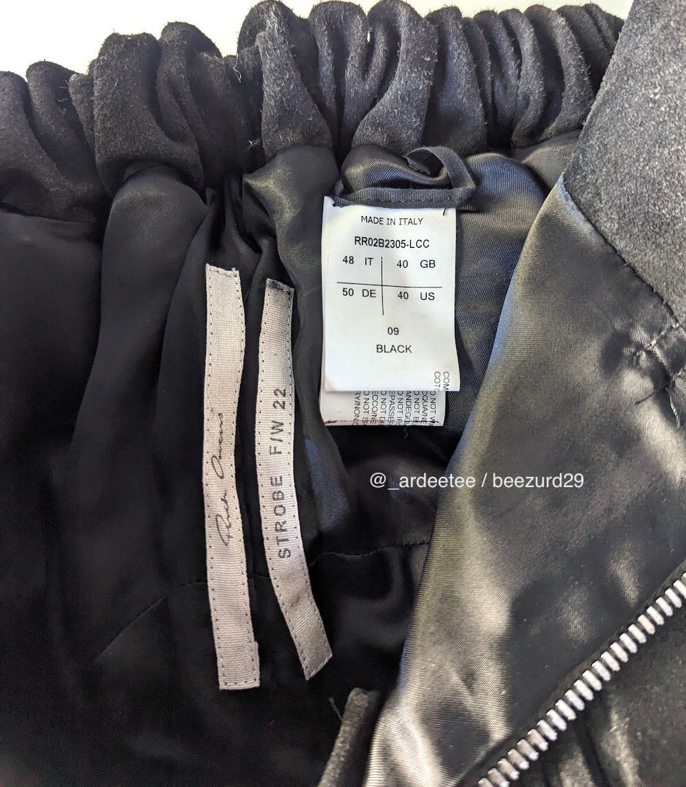 Rick Owens 💥UNRELEASED FW22 METROJOGGERS REVERSED LEATHER STROBE Size US 32 / EU 48 - 9 Thumbnail