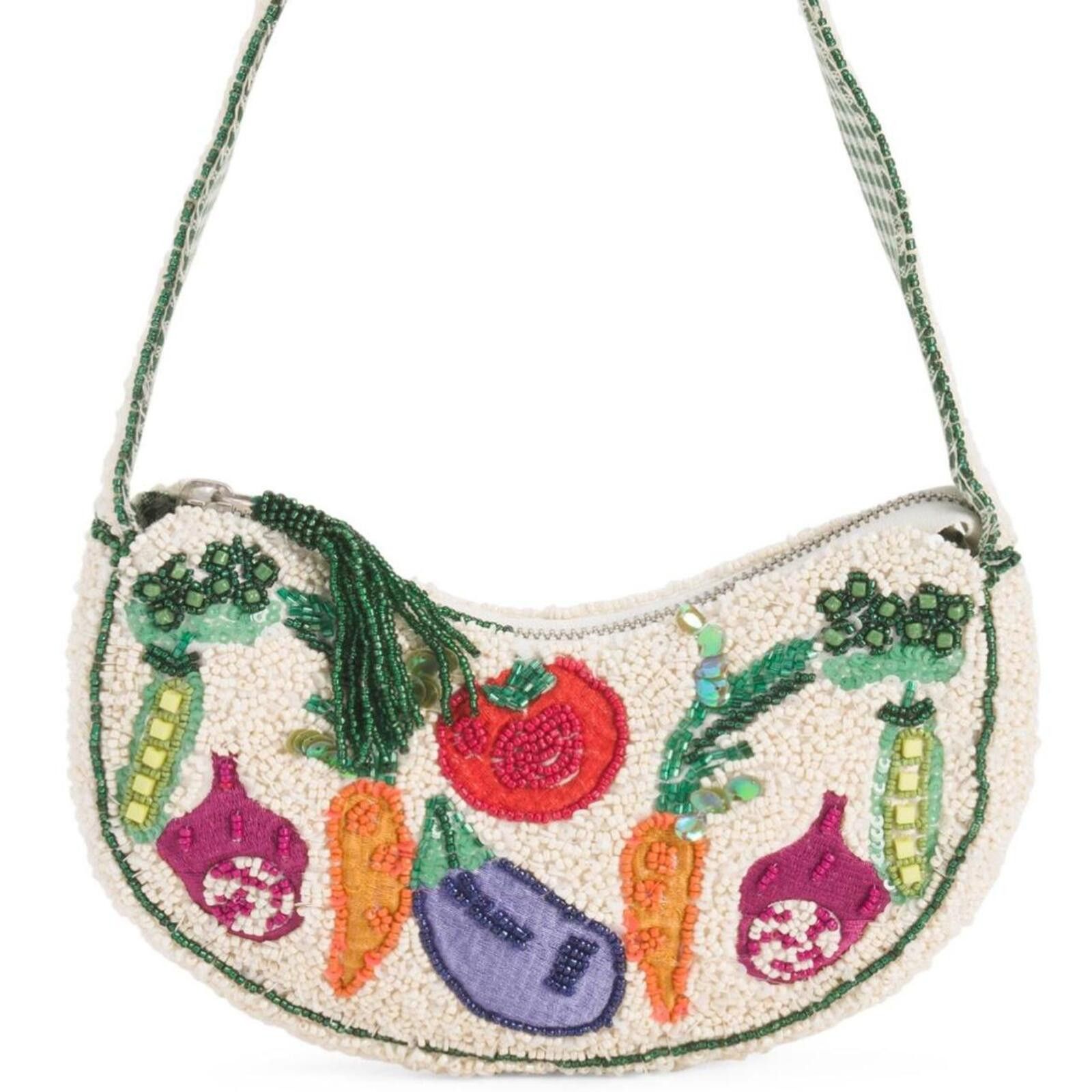 Marsell TikTok Viral Vegetable Garden Beaded Bag Size ONE SIZE - 2 Thumbnail