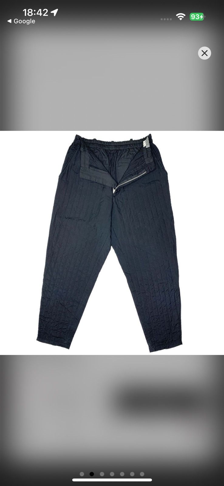 Yohji Yamamoto Yohji Yamamoto Pour Homme AW92 Black Quilted Pants Size US 32 / EU 48 - 2 Thumbnail