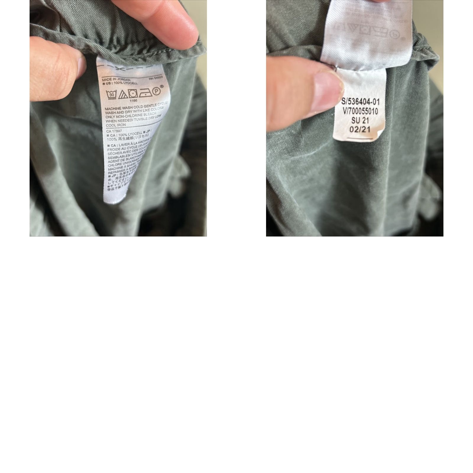 Banana Republic Banana Republic Lyocell Cargo Pants Women’s XS Petite Army Green 28x25 Size 26" / US 2 / IT 38 - 9 Thumbnail