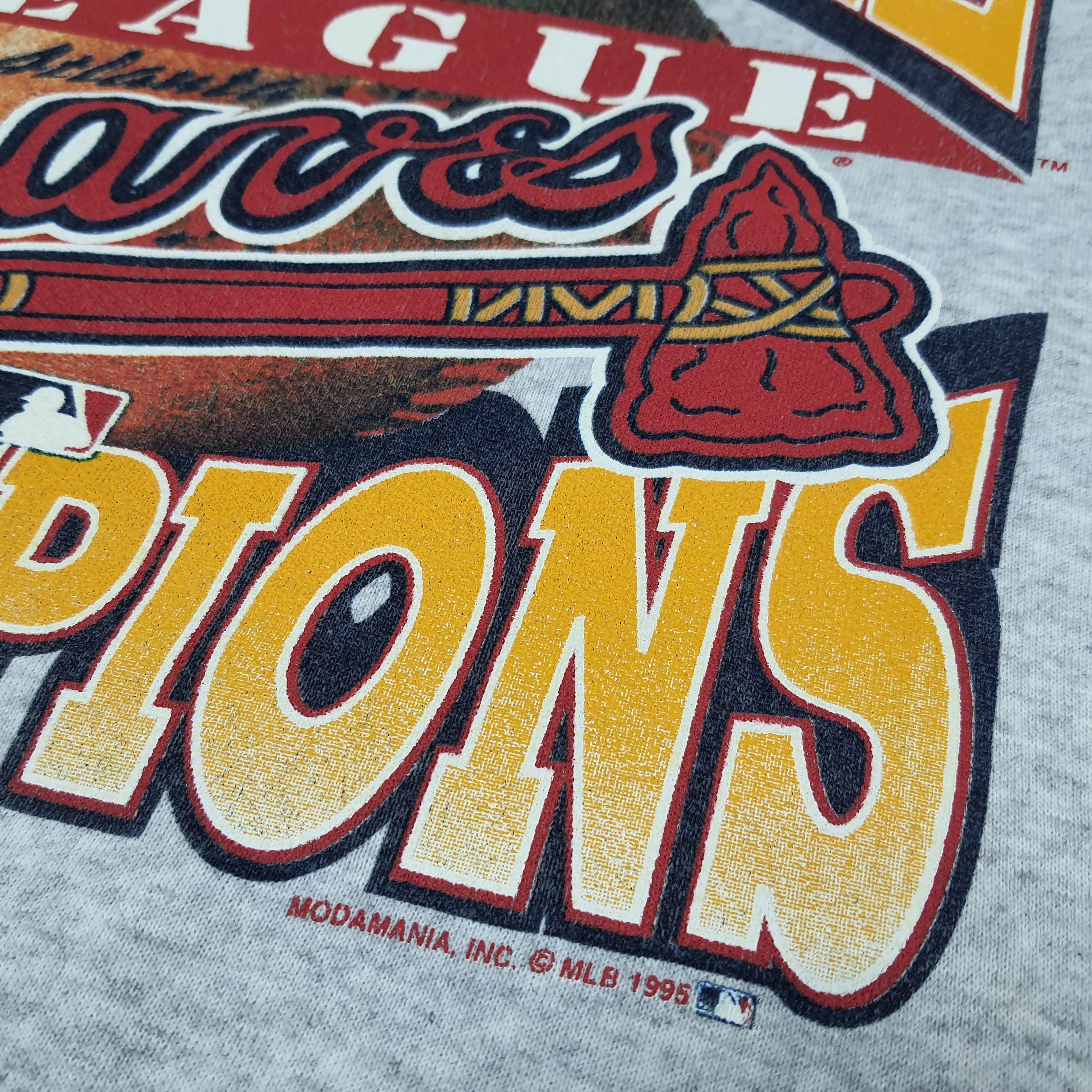 MLB Vintage MLB Atlanta Braves Baseball Team Sweatshirt C251N13 Size US L / EU 52-54 / 3 - 2 Thumbnail