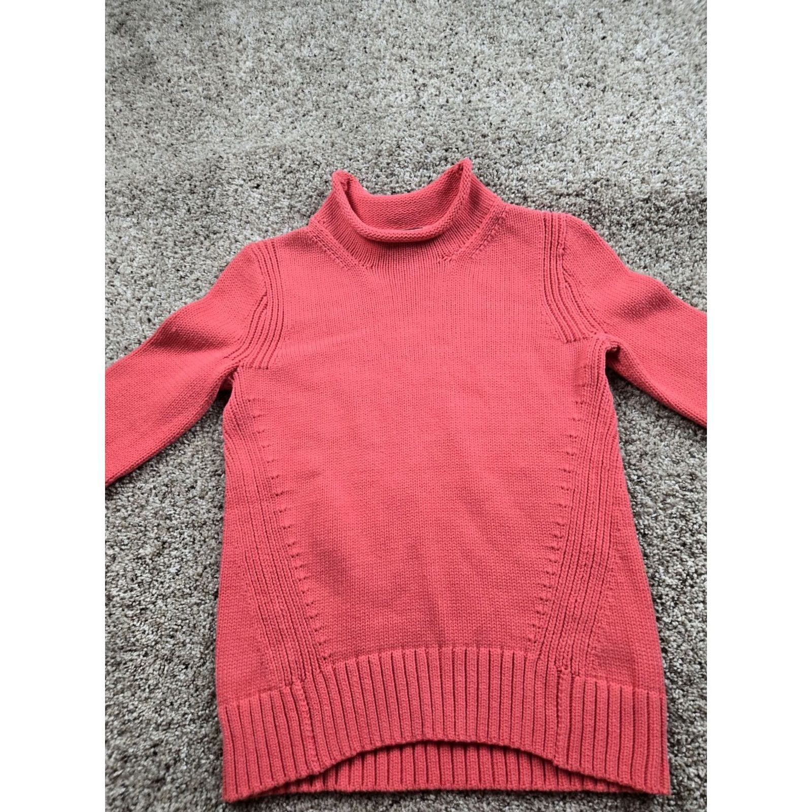 J.Crew J.Crew Sweater Womens M Pink Cotton Turtleneck Pullover Long Sleeve Size M / US 6-8 / IT 42-44 - 3 Thumbnail