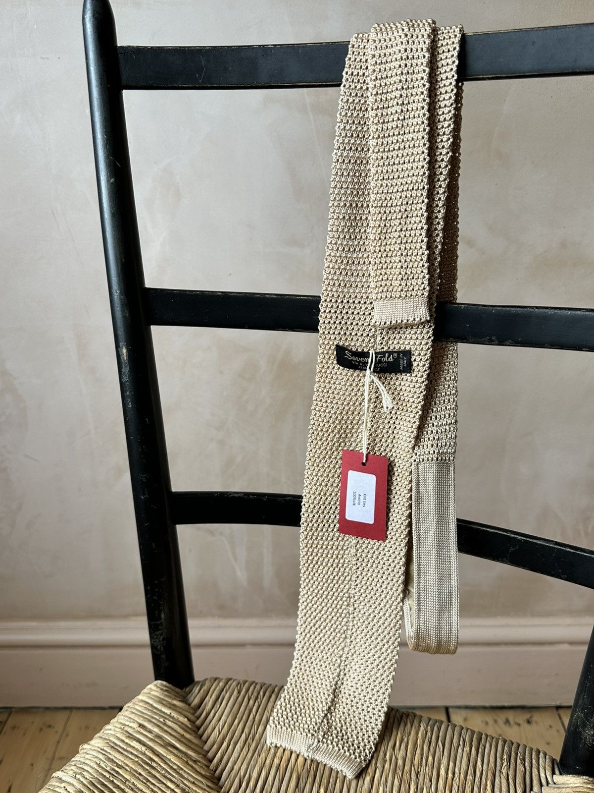 Other Vintage Italian Brand SevenFold Handmade Silk Tie Size ONE SIZE - 4 Thumbnail